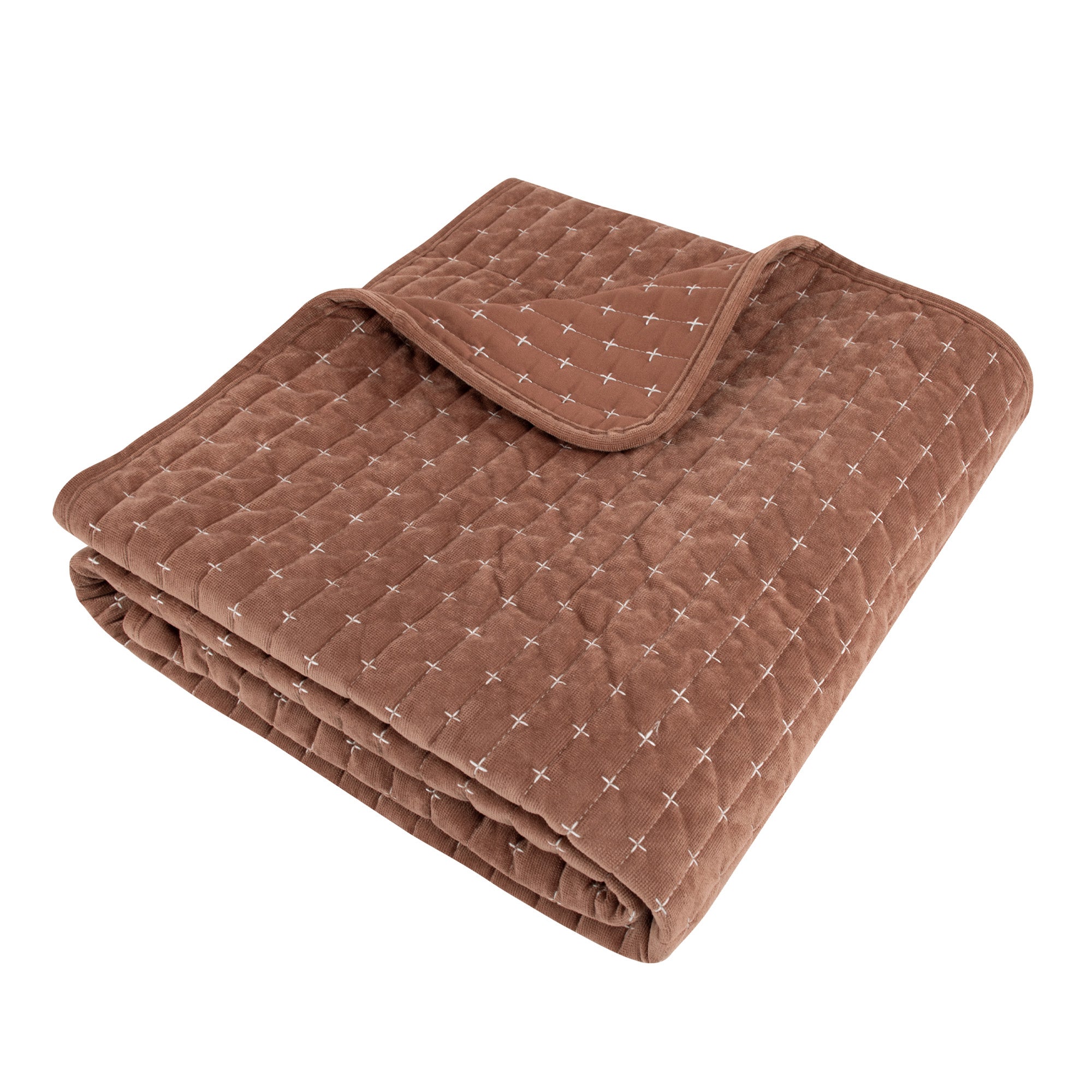 Levtex Home Velvet Stitch Quilted Throw Throws