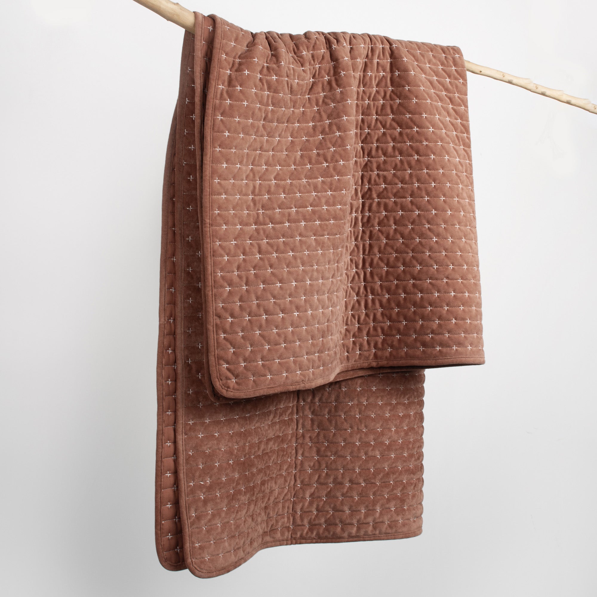 Levtex Home Velvet Stitch Quilted Throw Throws