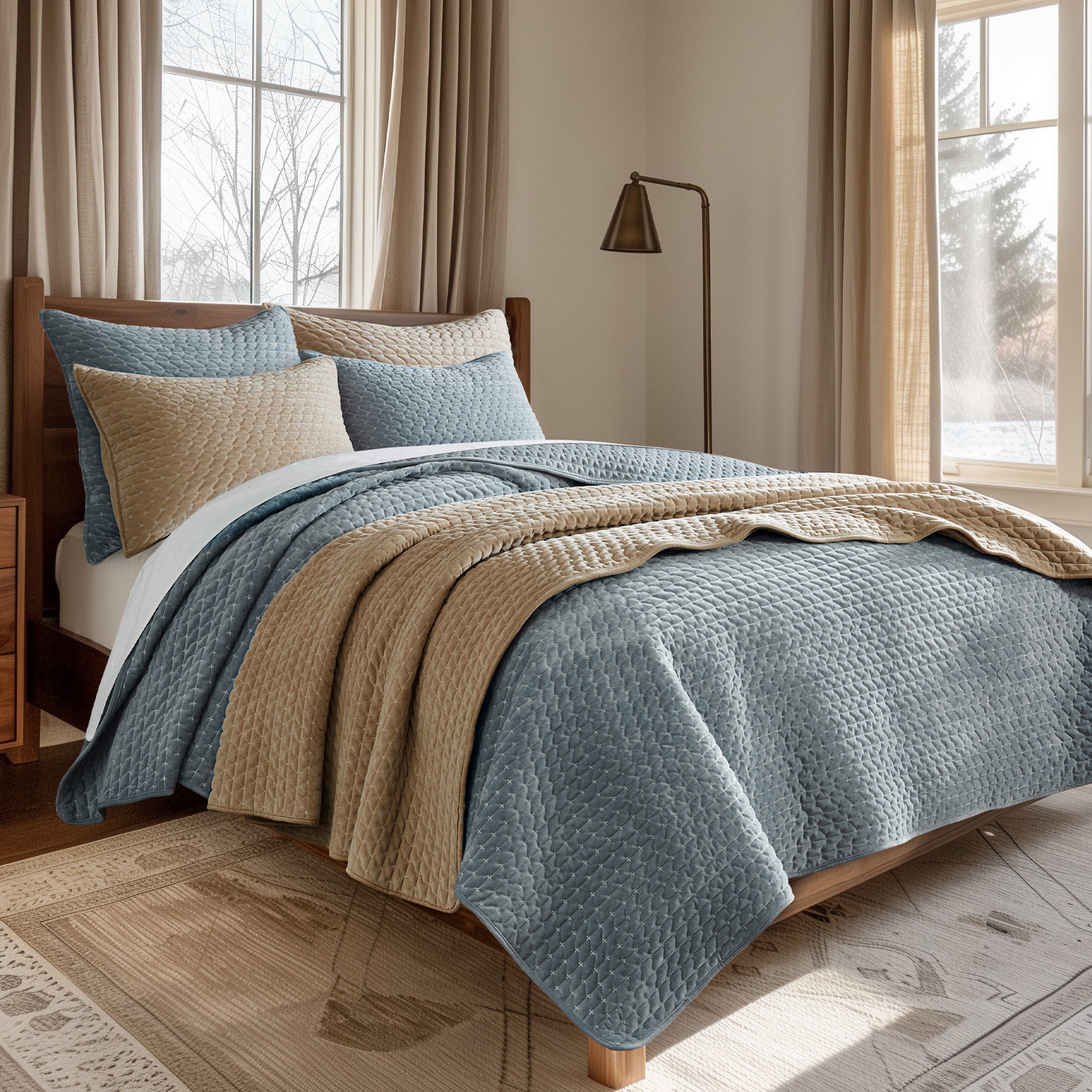 Levtex Home Velvet Stitch Quilt Set Quilts