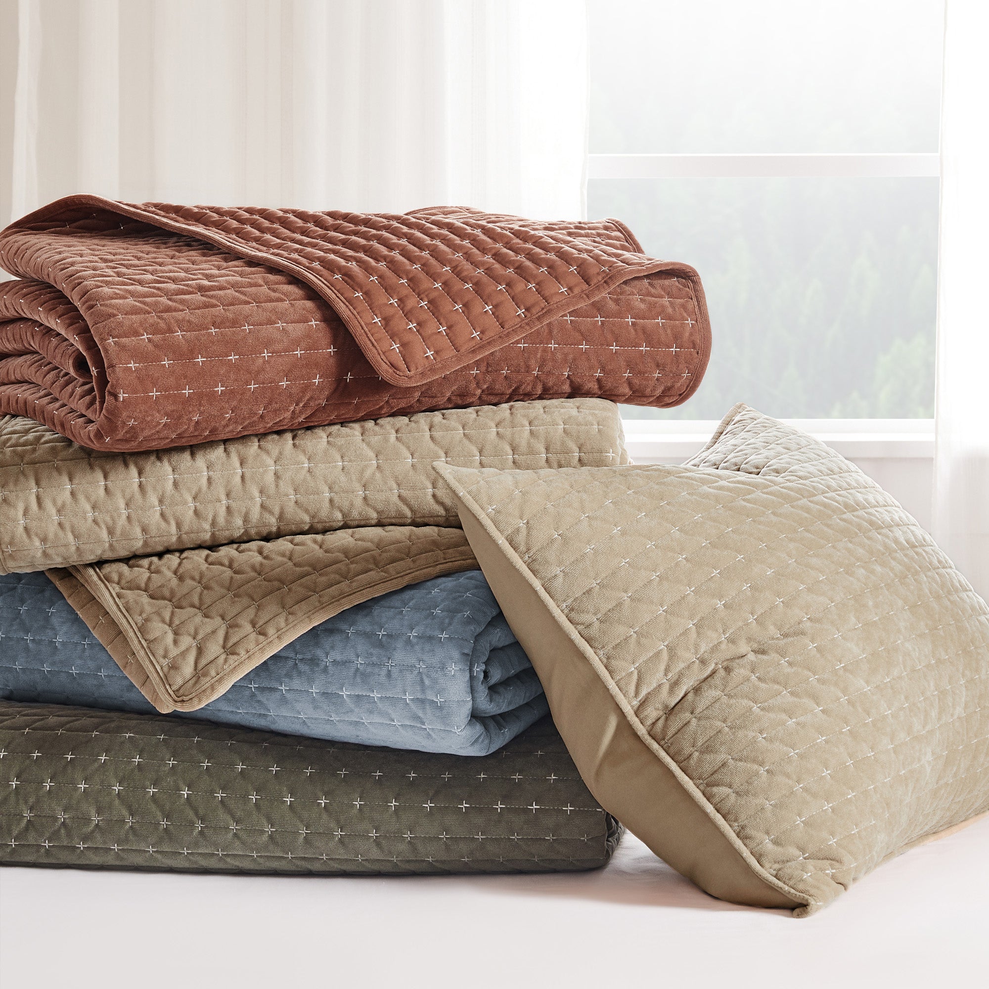 Levtex Home Velvet Stitch Quilt Set Quilts