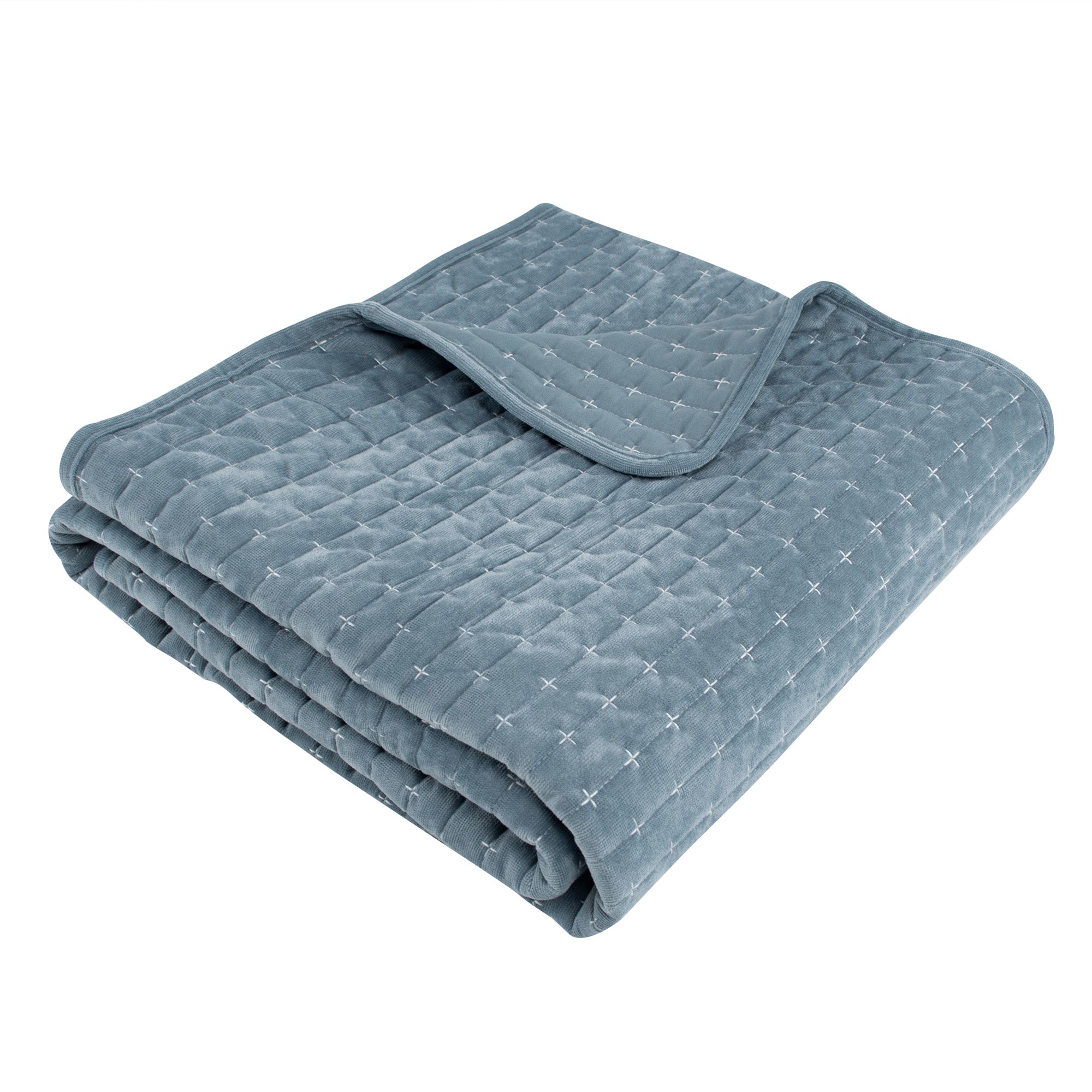 Levtex Home Velvet Stitch Quilted Throw Throws