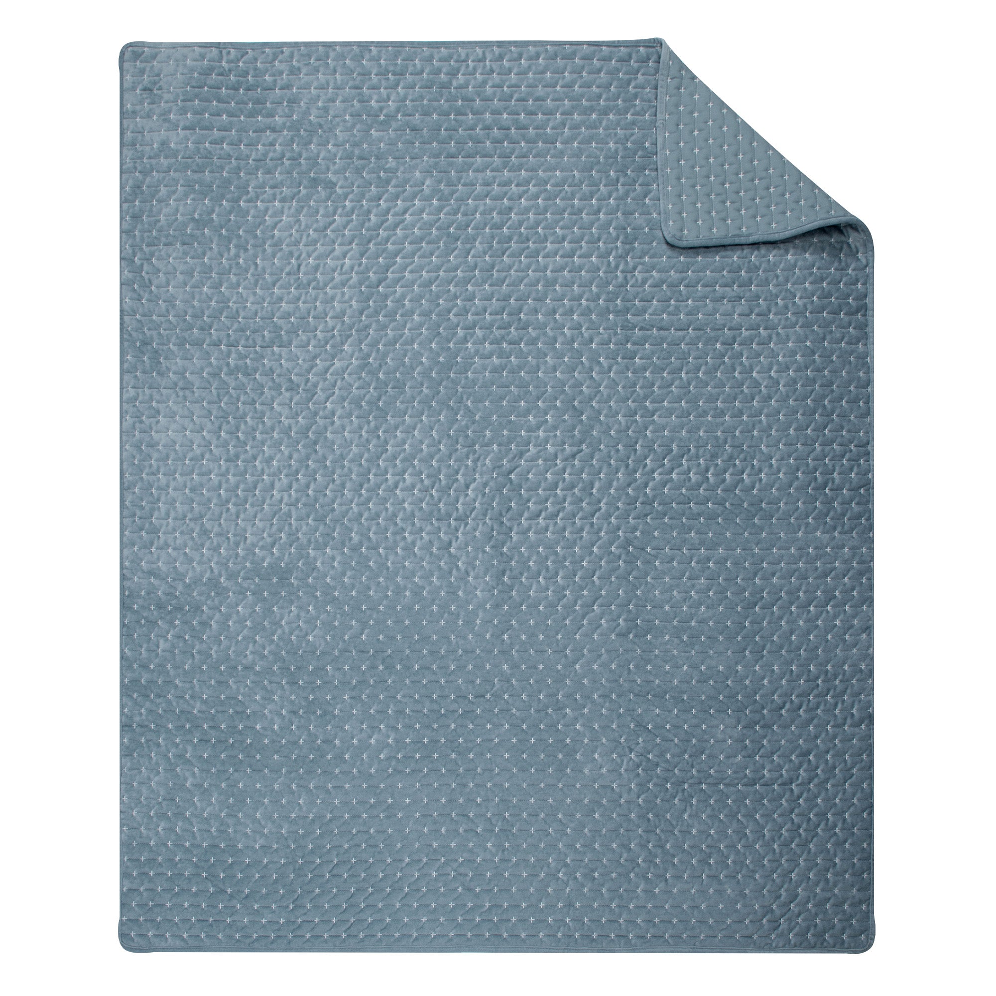 Levtex Home Velvet Stitch Quilted Throw Throws