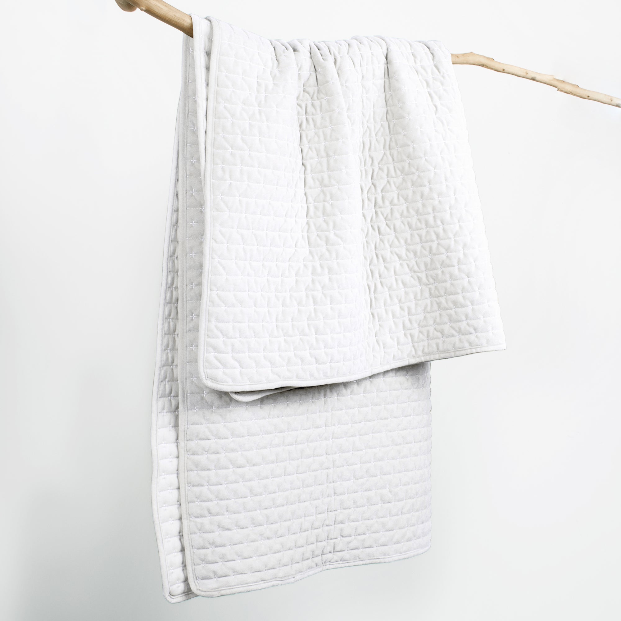 Velvet Stitch Quilted Throw