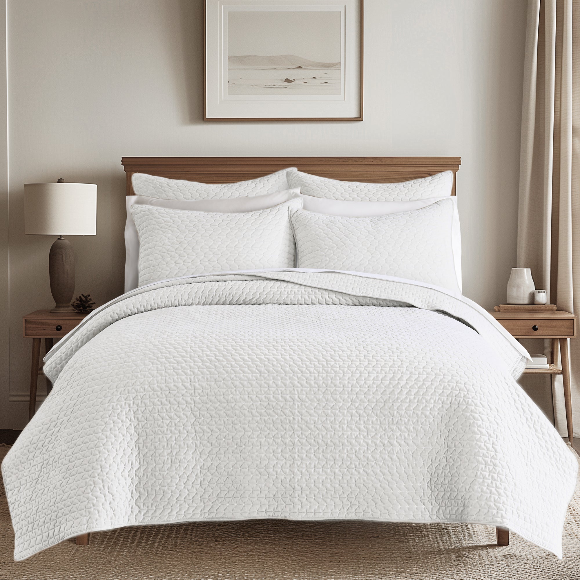 Velvet Stitch Euro Sham - Set of 2