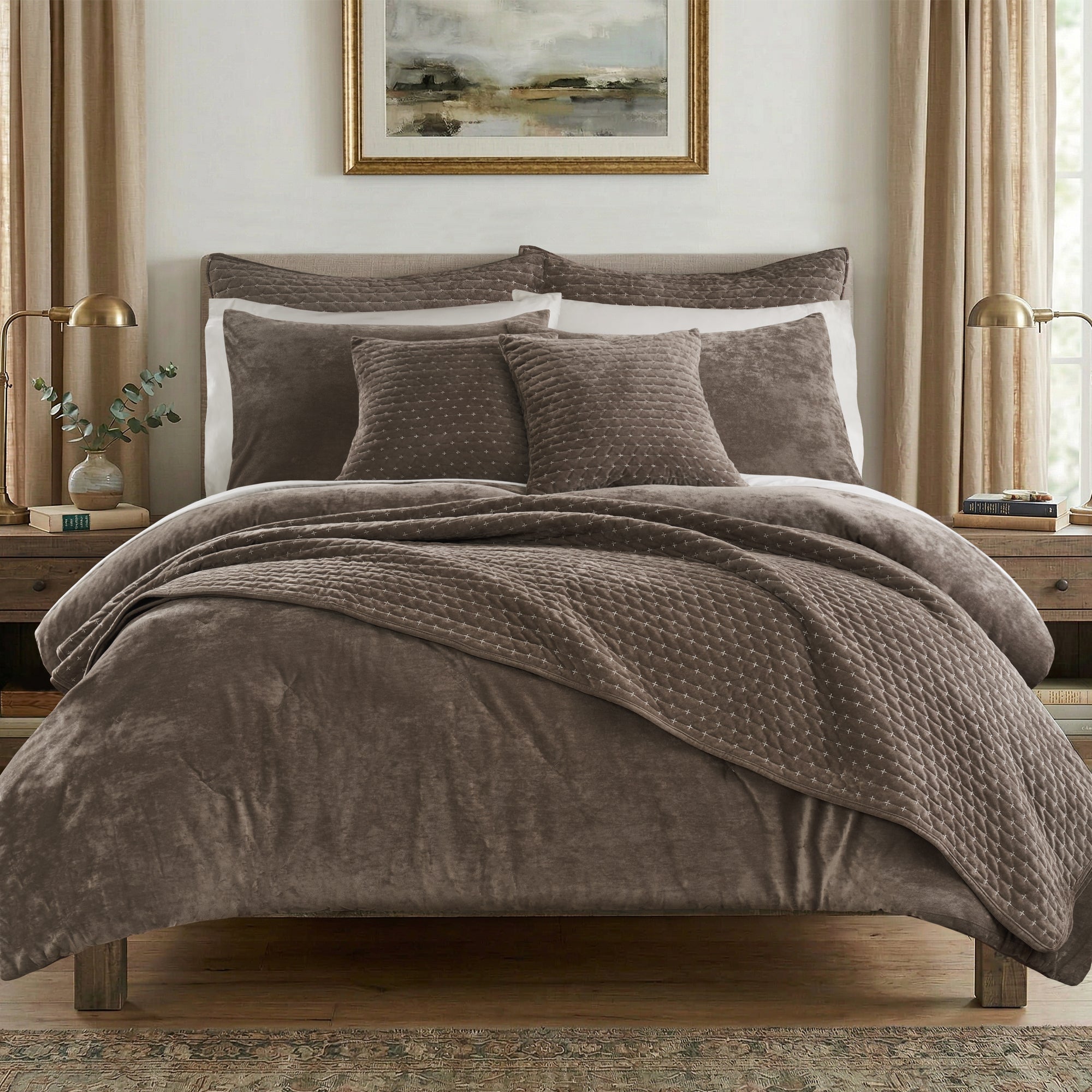 Velvet Stitch Comforter Set