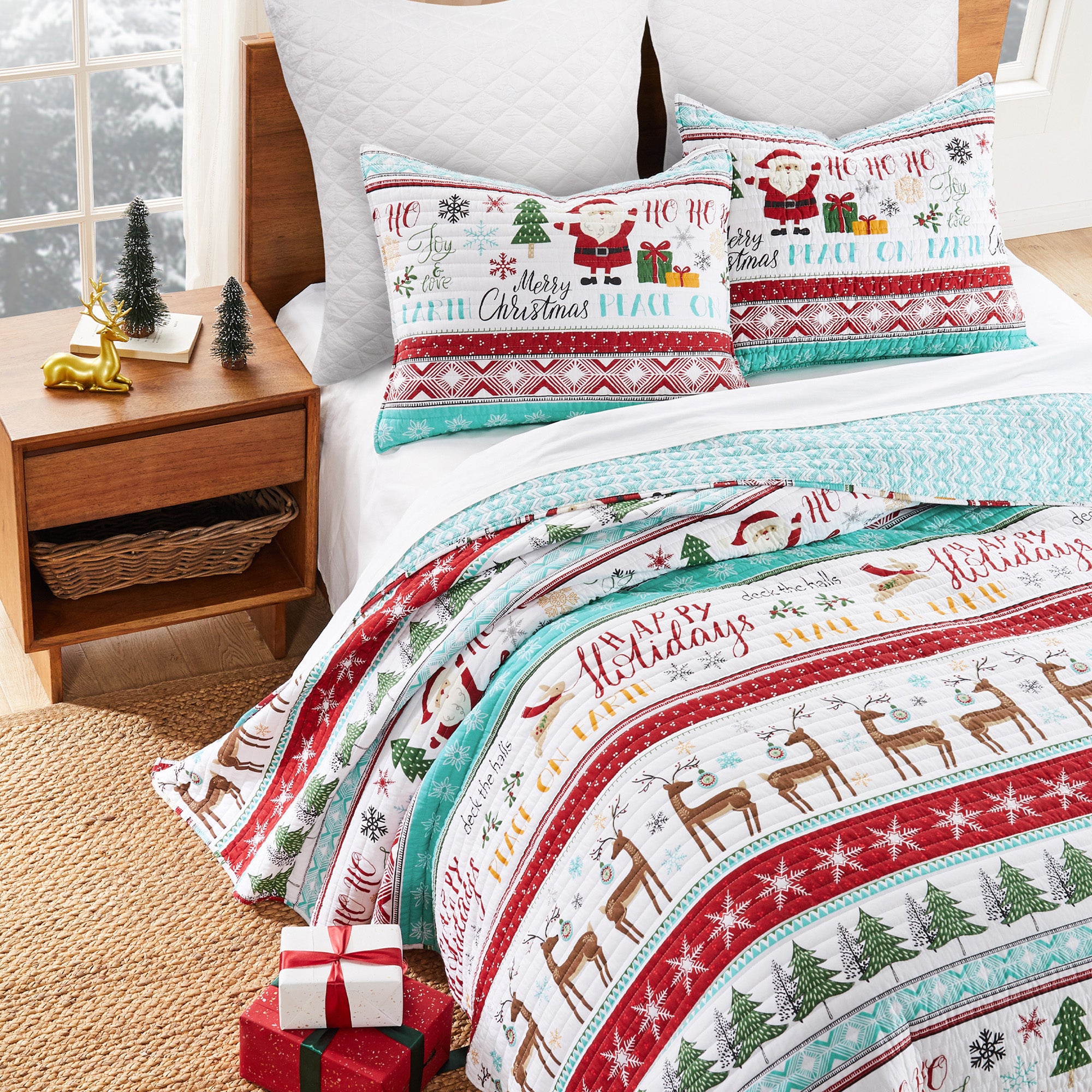 Levtex Home Ho Ho Holidays Quilt Set Quilts