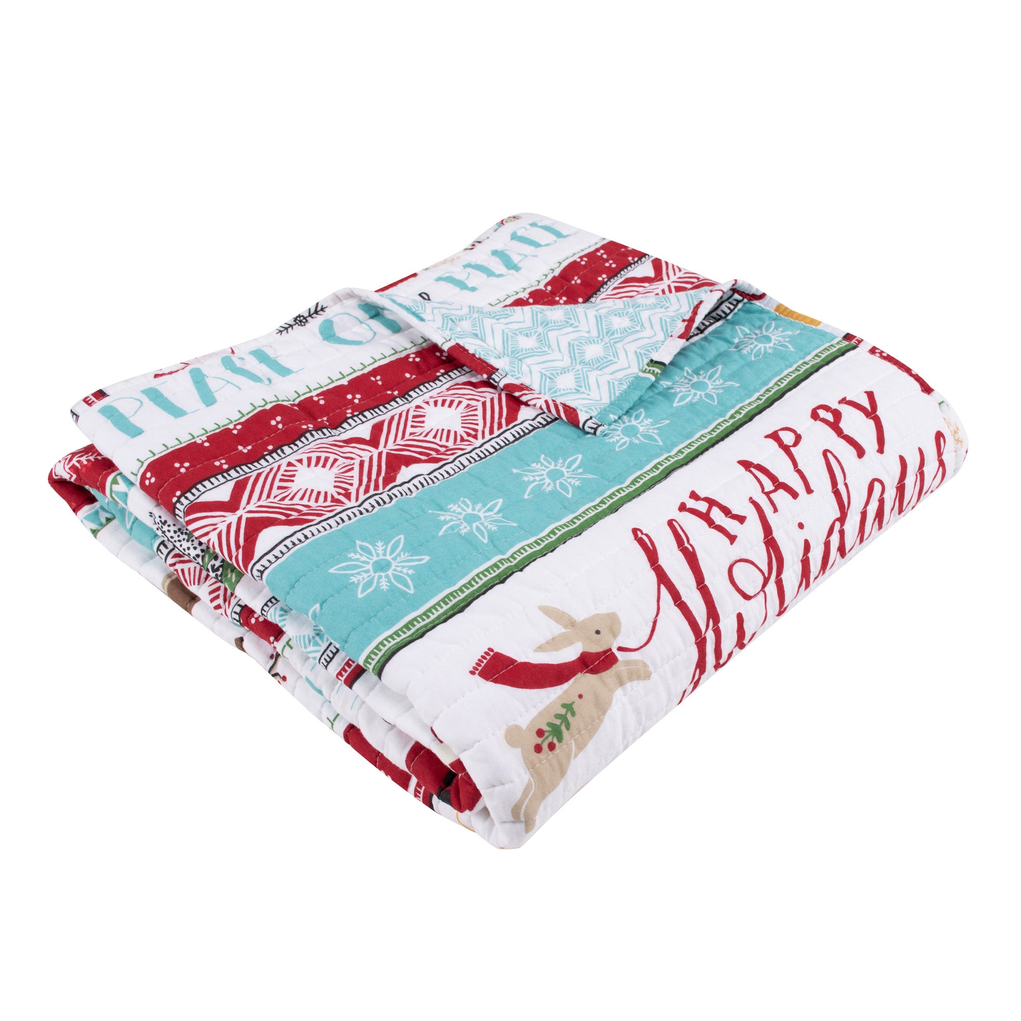 Levtex Home Ho Ho Holidays Quilted Throw Throws