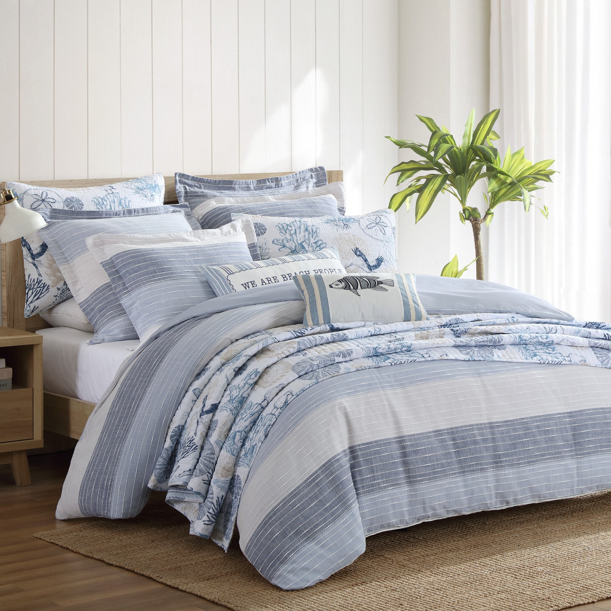 Levtex Home Sand Stripes Duvet Cover Set Duvets