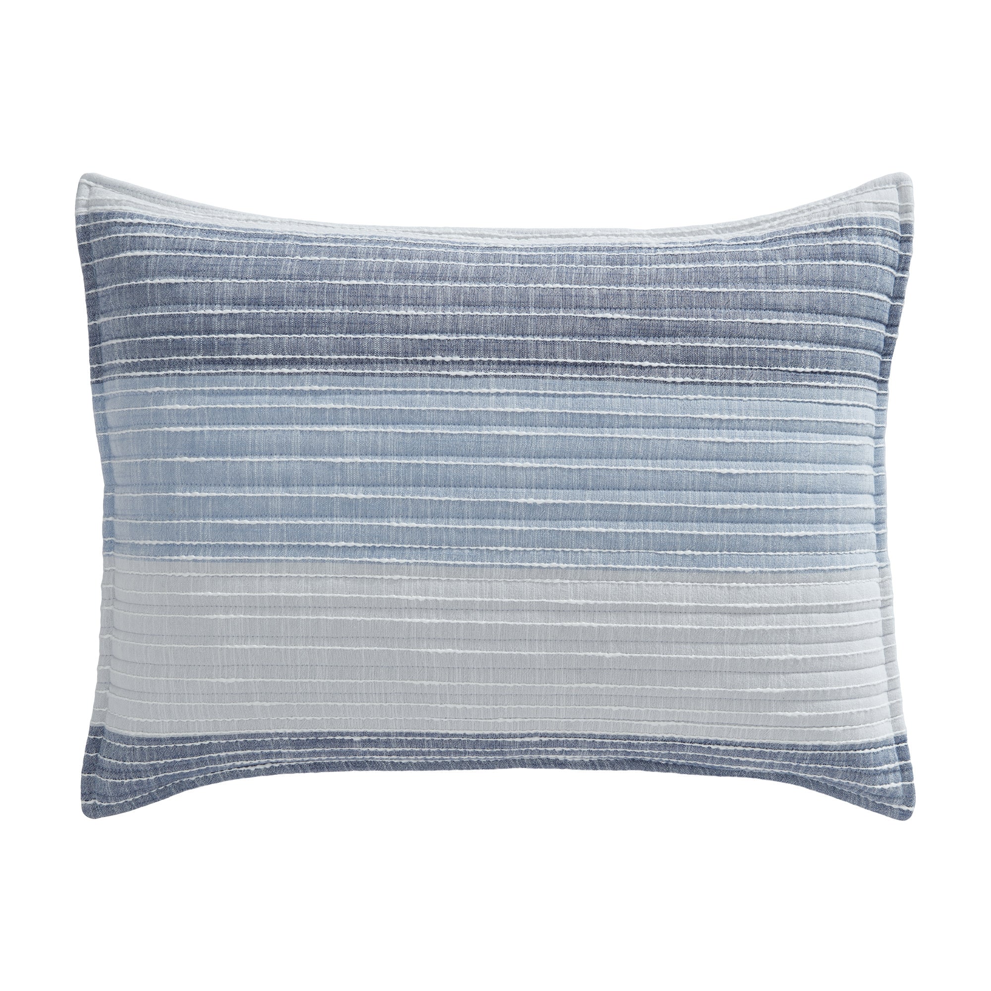 Sand Stripes Blue Pillow Sham
