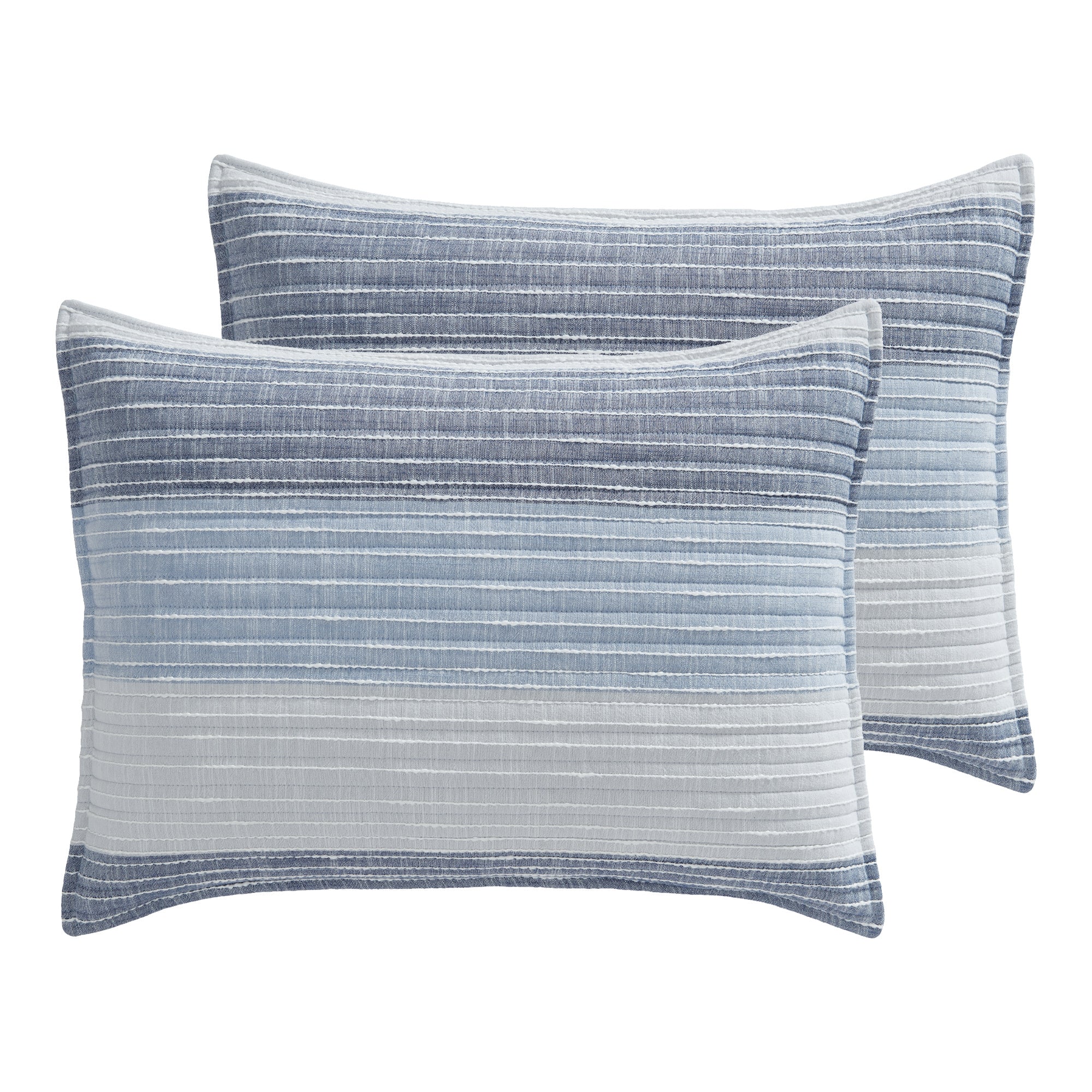 Sand Stripes Blue Pillow Sham