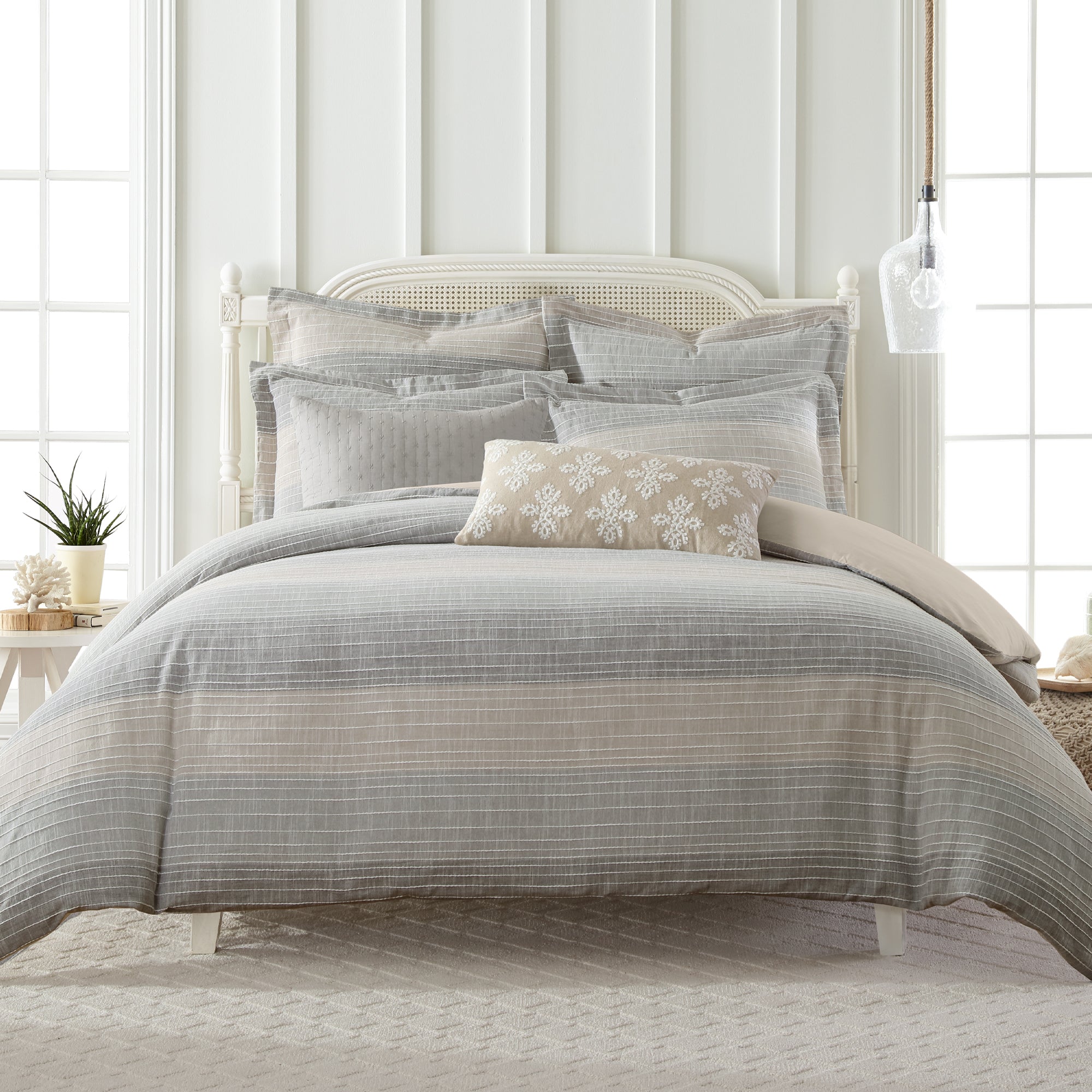 Levtex Home Sand Stripes Duvet Cover Set Duvets