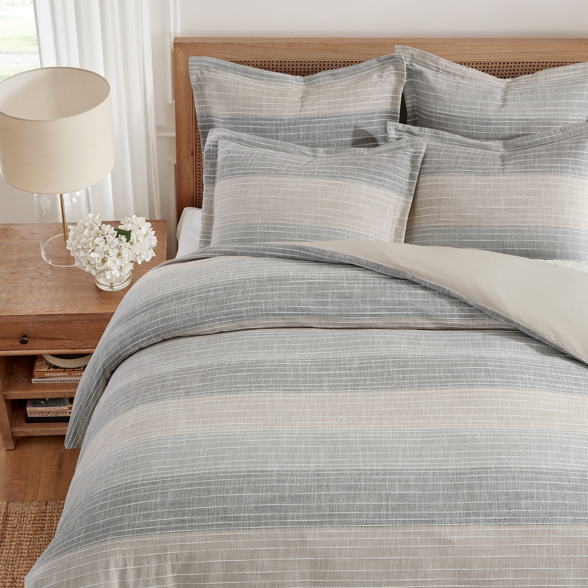 Levtex Home Sand Stripes Duvet Cover Set Duvets