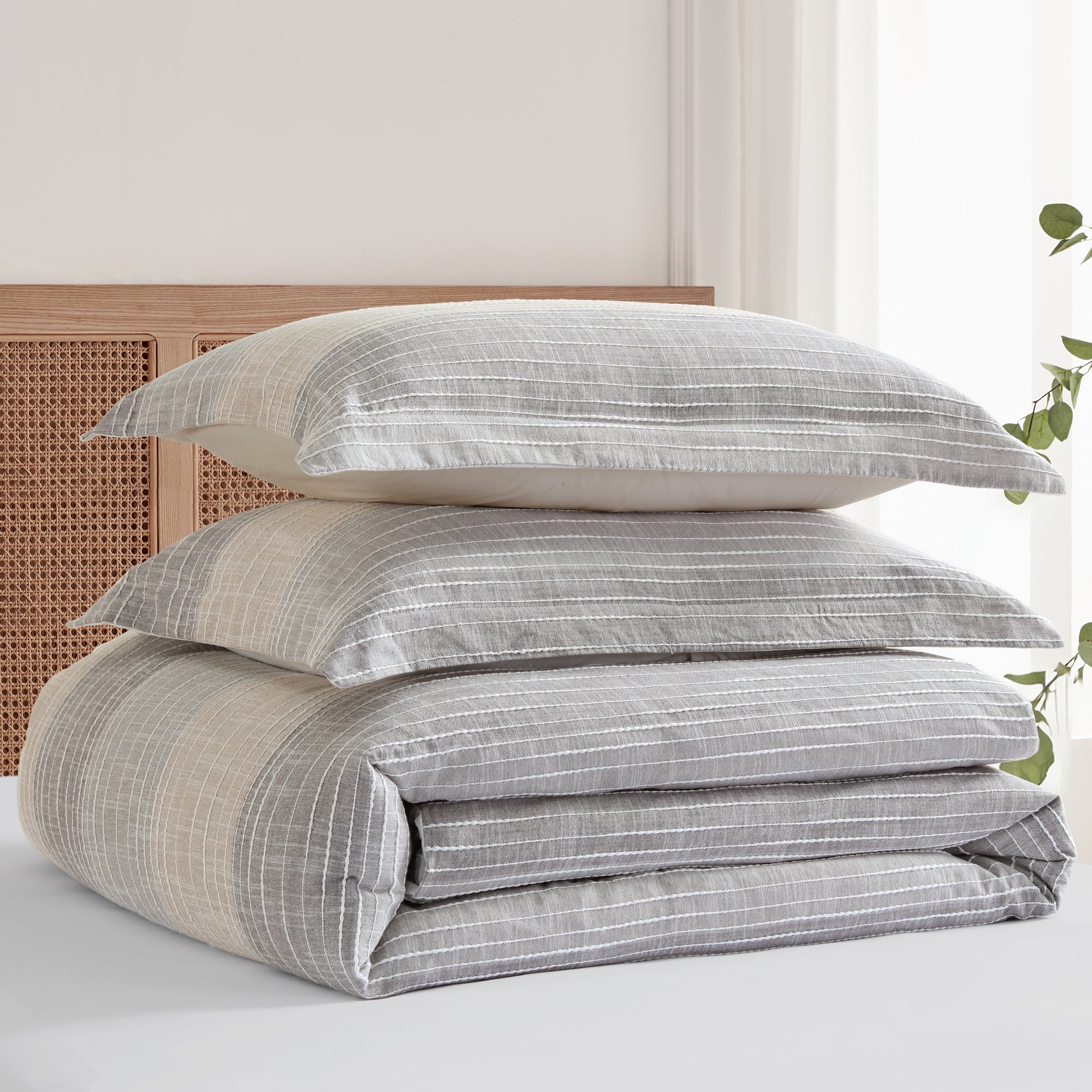 Levtex Home Sand Stripes Duvet Cover Set Duvets