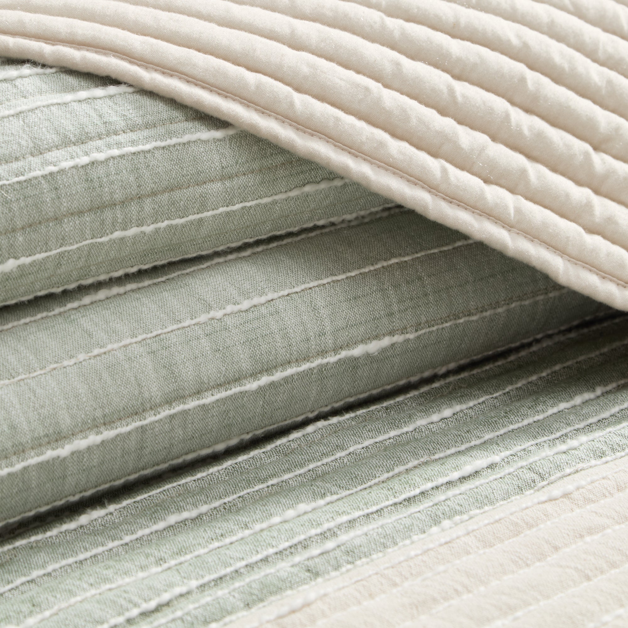 Sand Stripes Blue Quilt