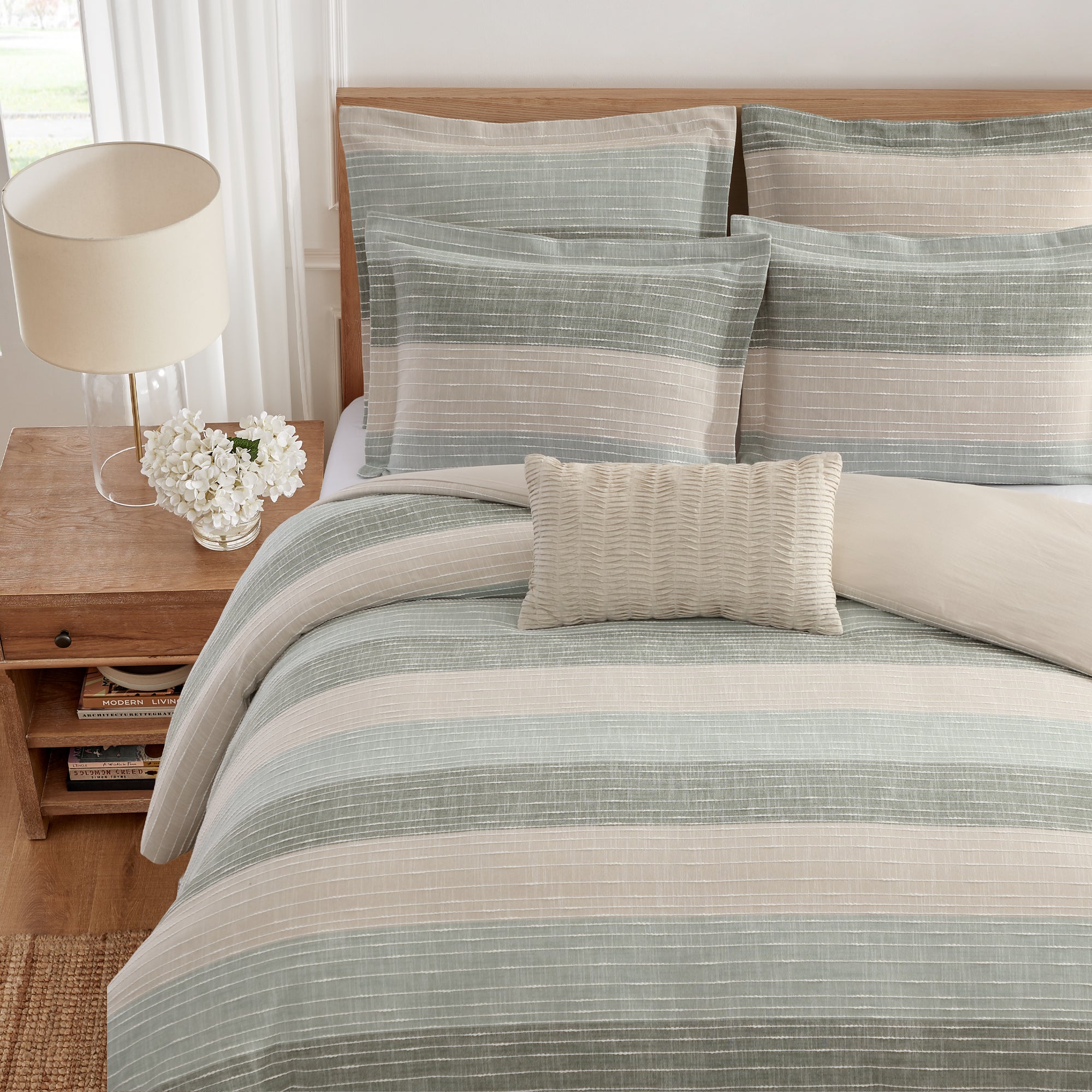 Sand Stripes Duvet Cover Set