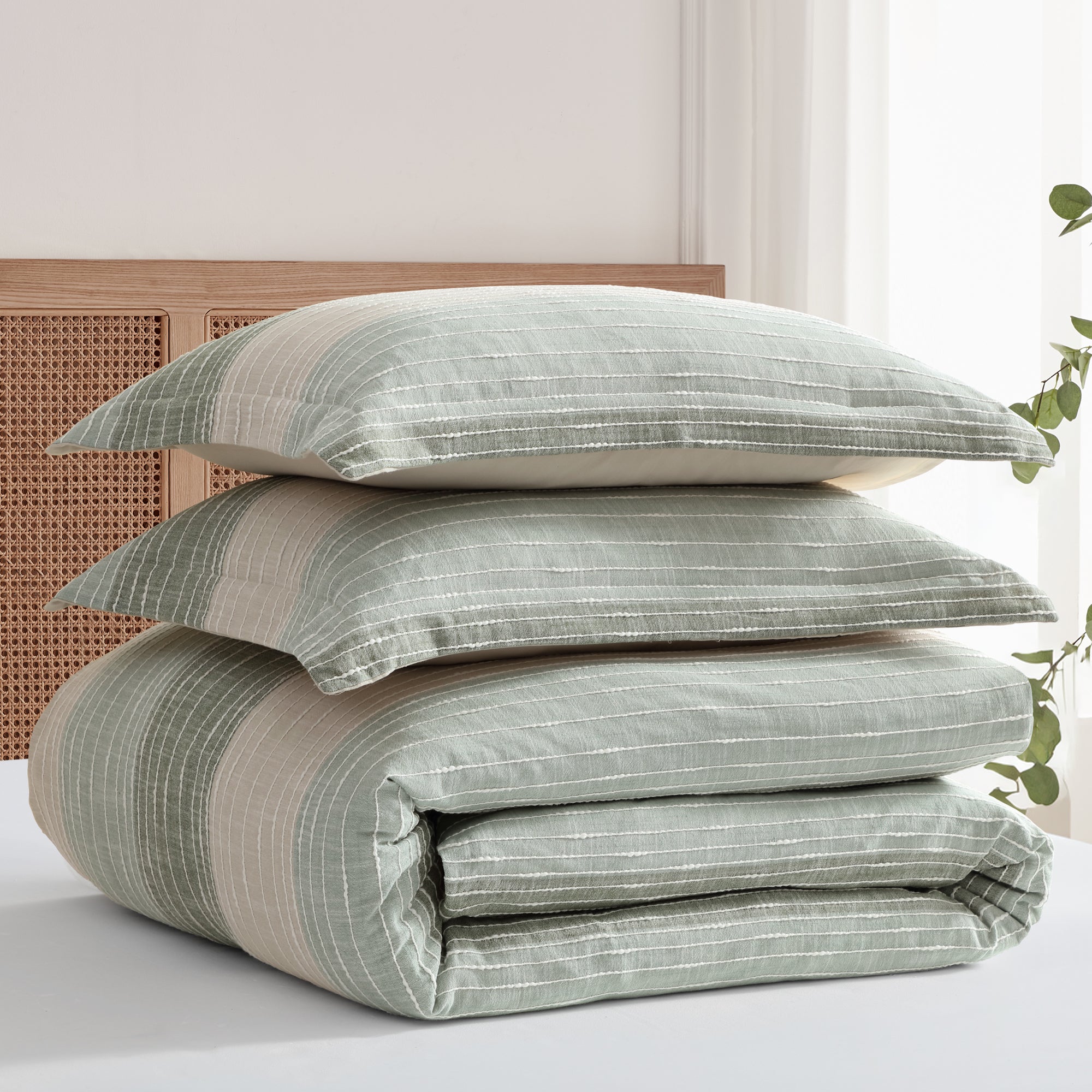 Sand Stripes Duvet Cover Set