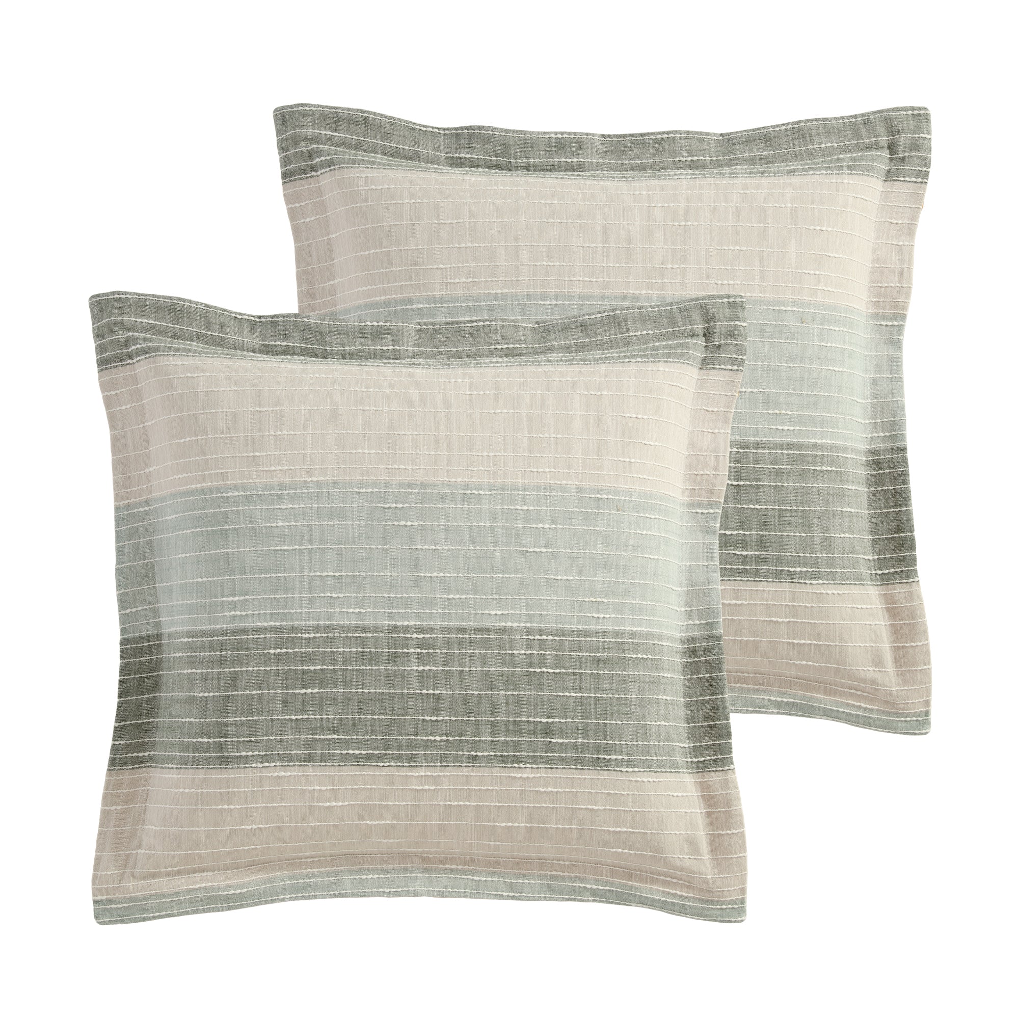 Sand Stripes Euro Sham set of 2