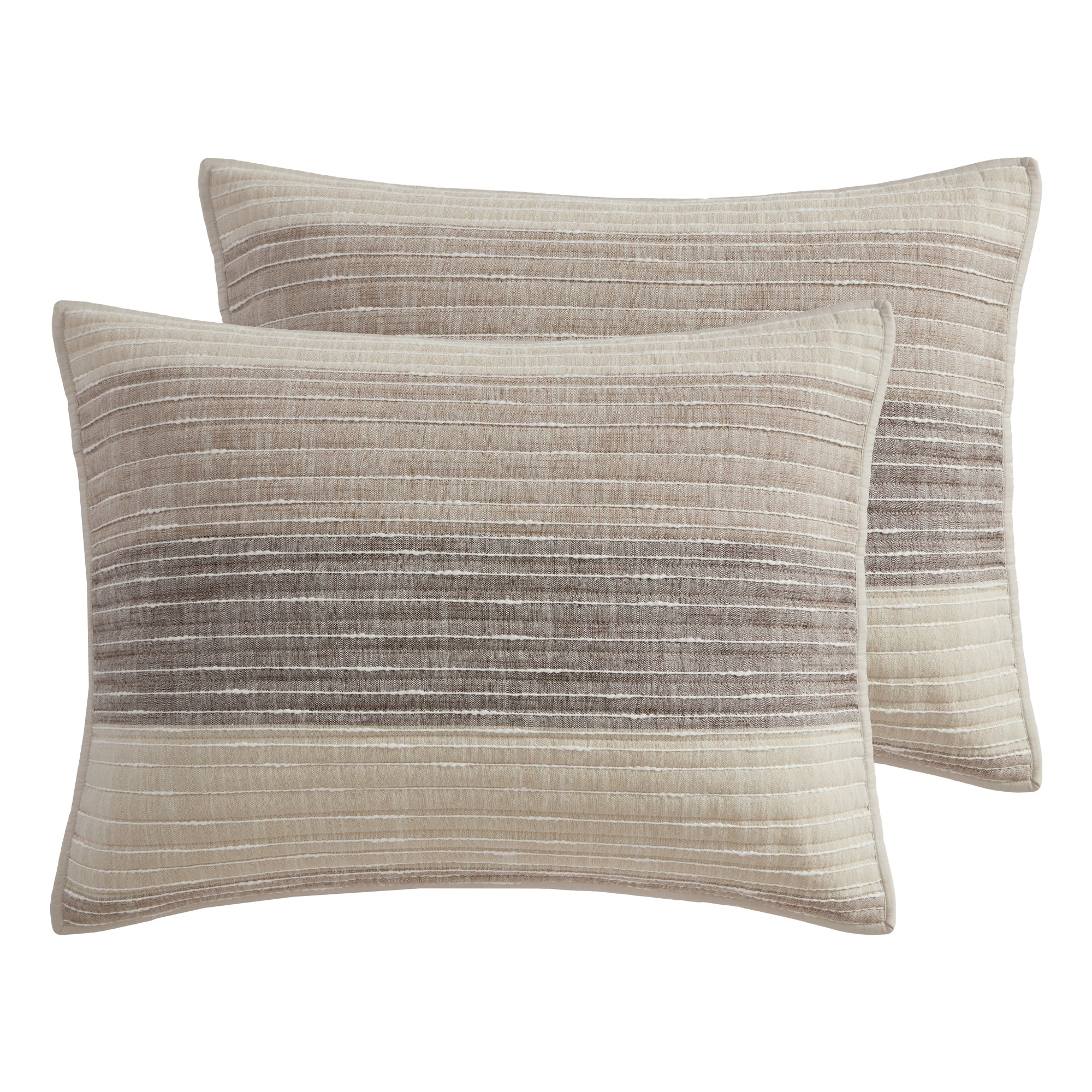 Sand Stripes Blue Pillow Sham