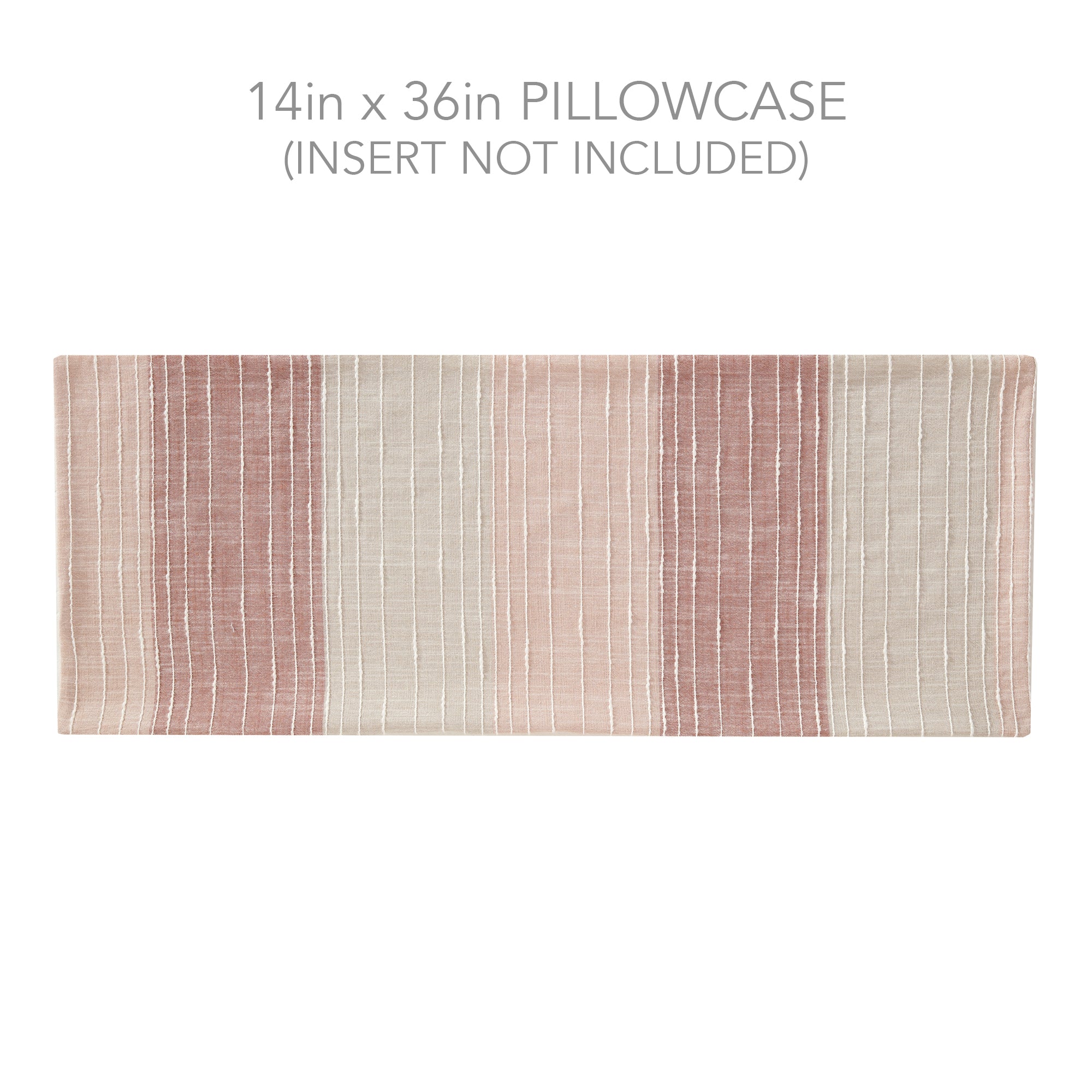 Sand Stripes Blush Lumbar Pillow Cover