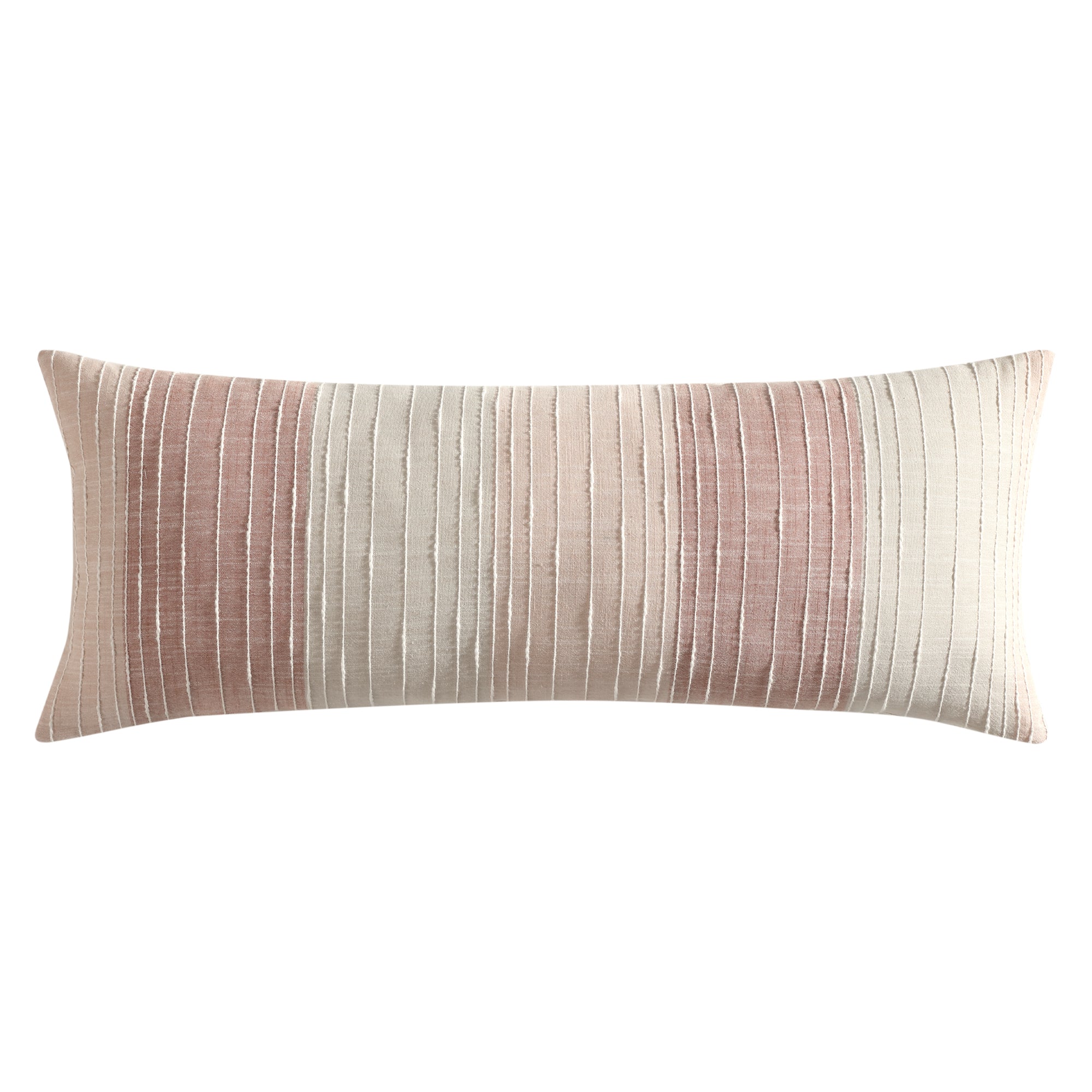 Sand Stripes Sage Lumbar Pillow Cover
