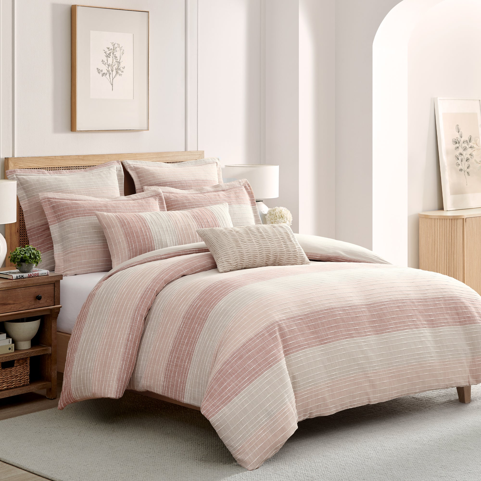 Sand Stripes Duvet Cover Set