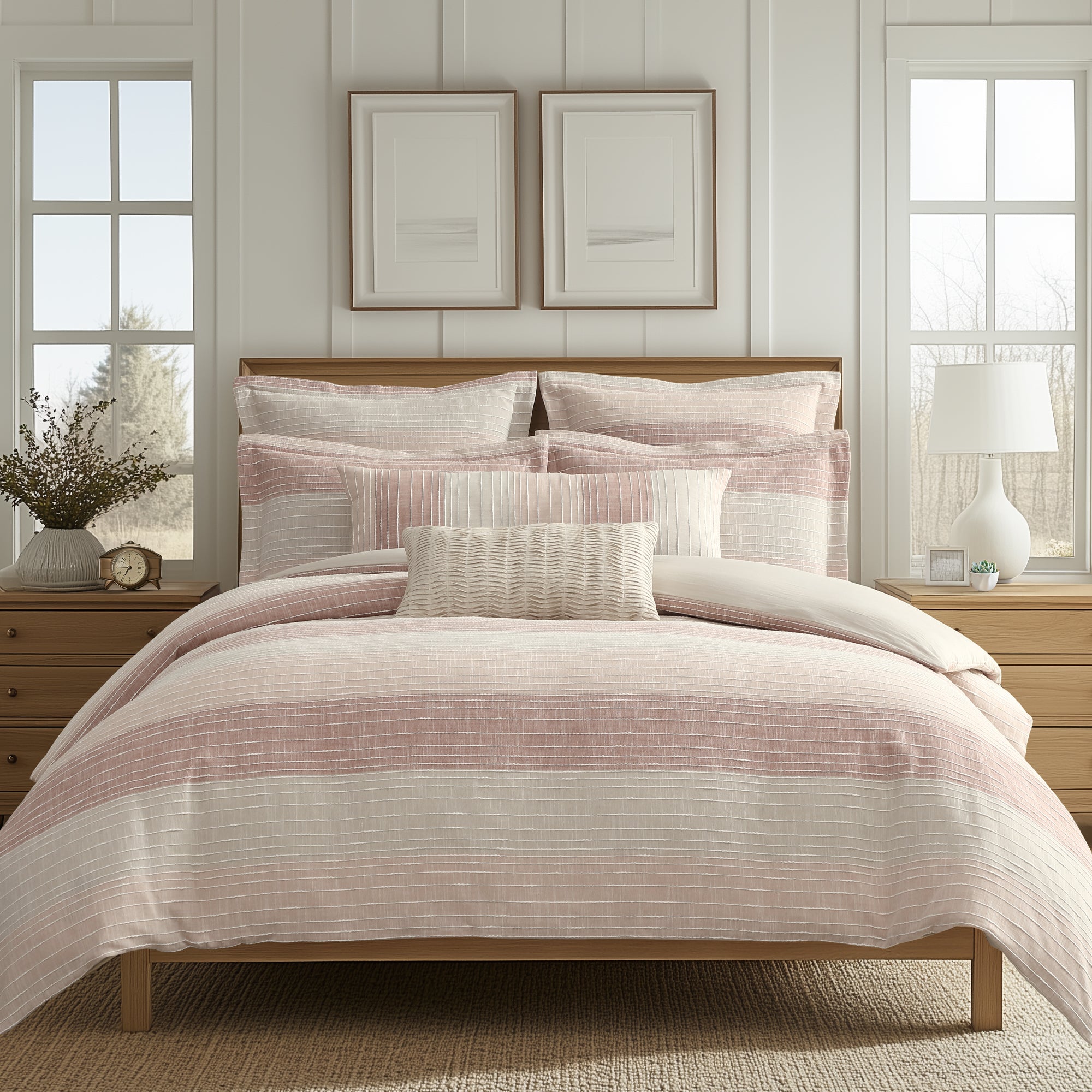 Sand Stripes Duvet Cover Set