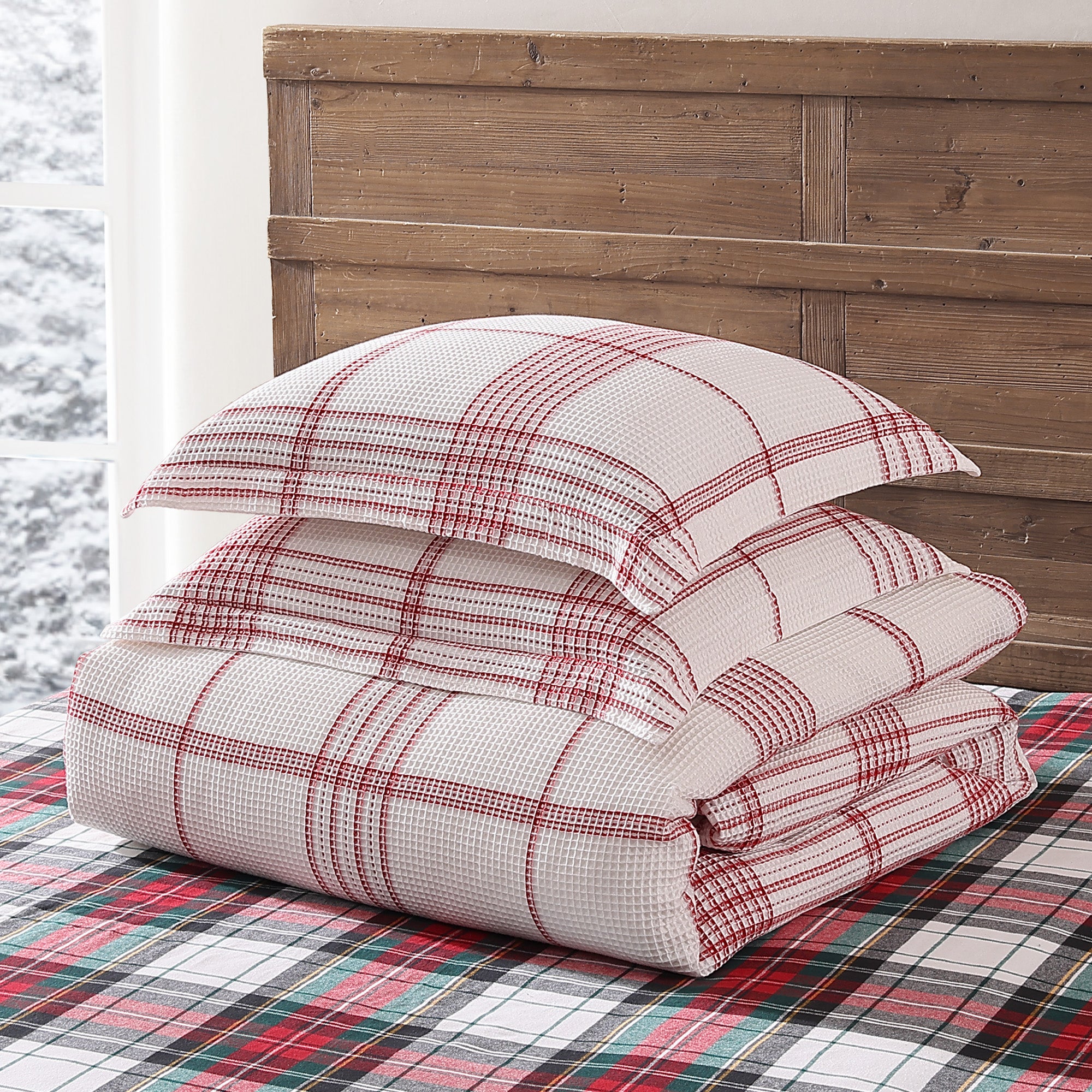Levtex Home Peppermint Plaid Duvet Cover Set Duvets