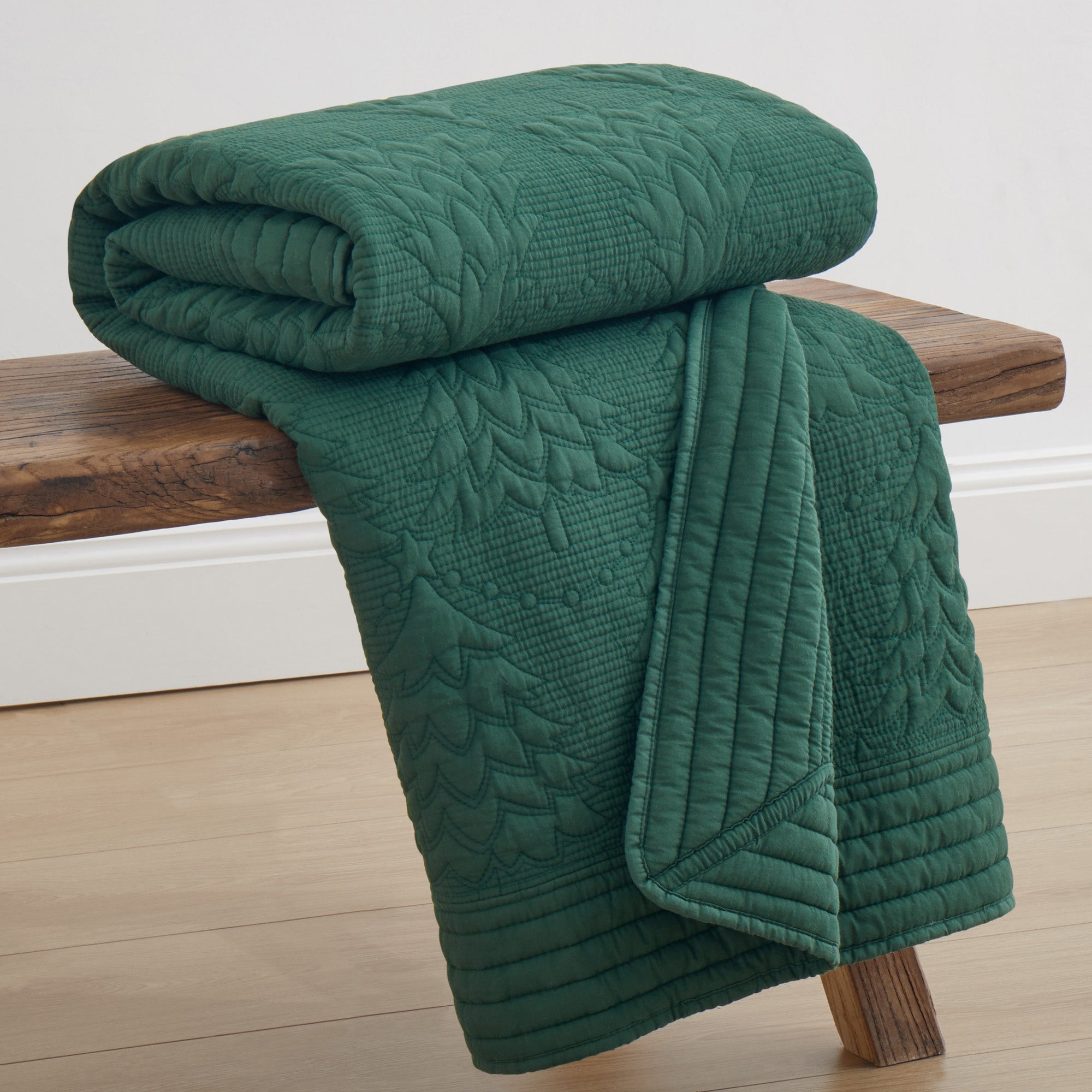Levtex Home O Christmas Tree Quilted Throw Throws