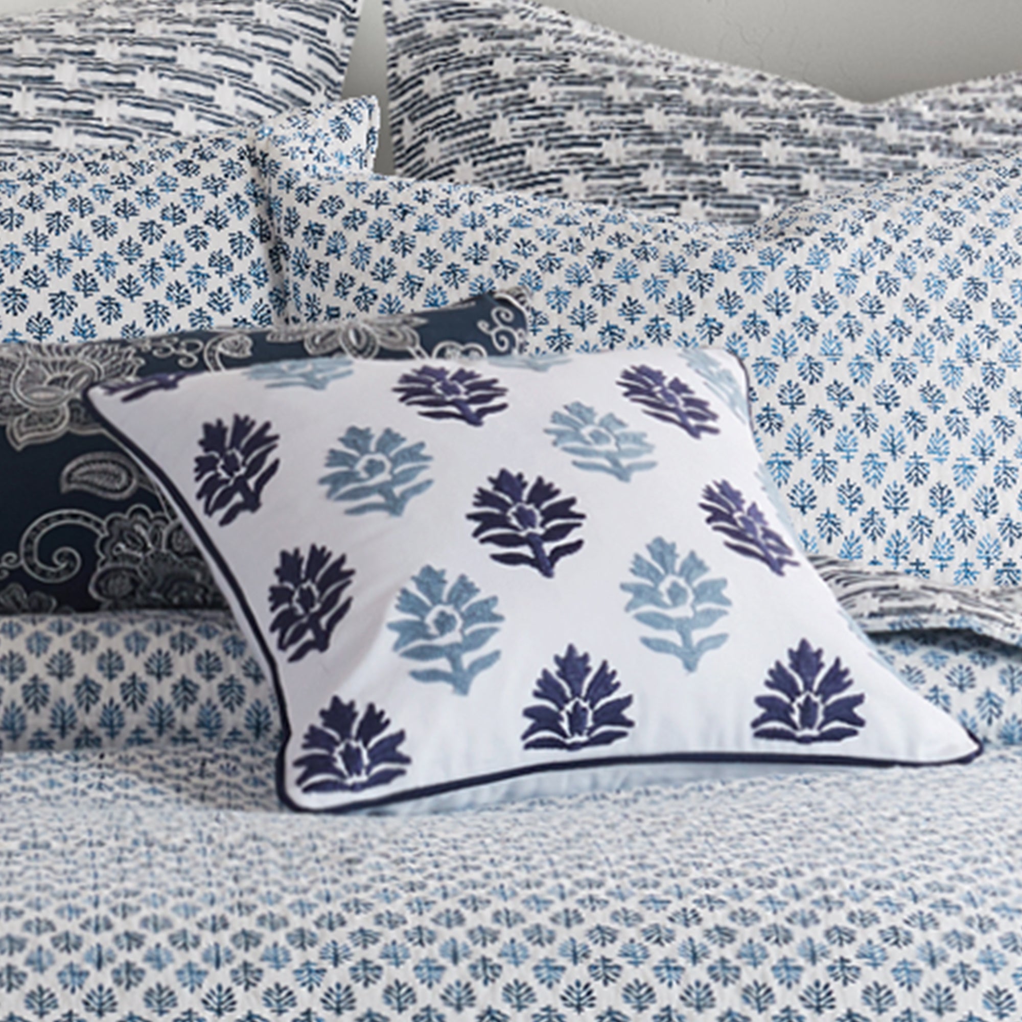 Levtex Home Aditya Flowers Pillow Decorative Pillows