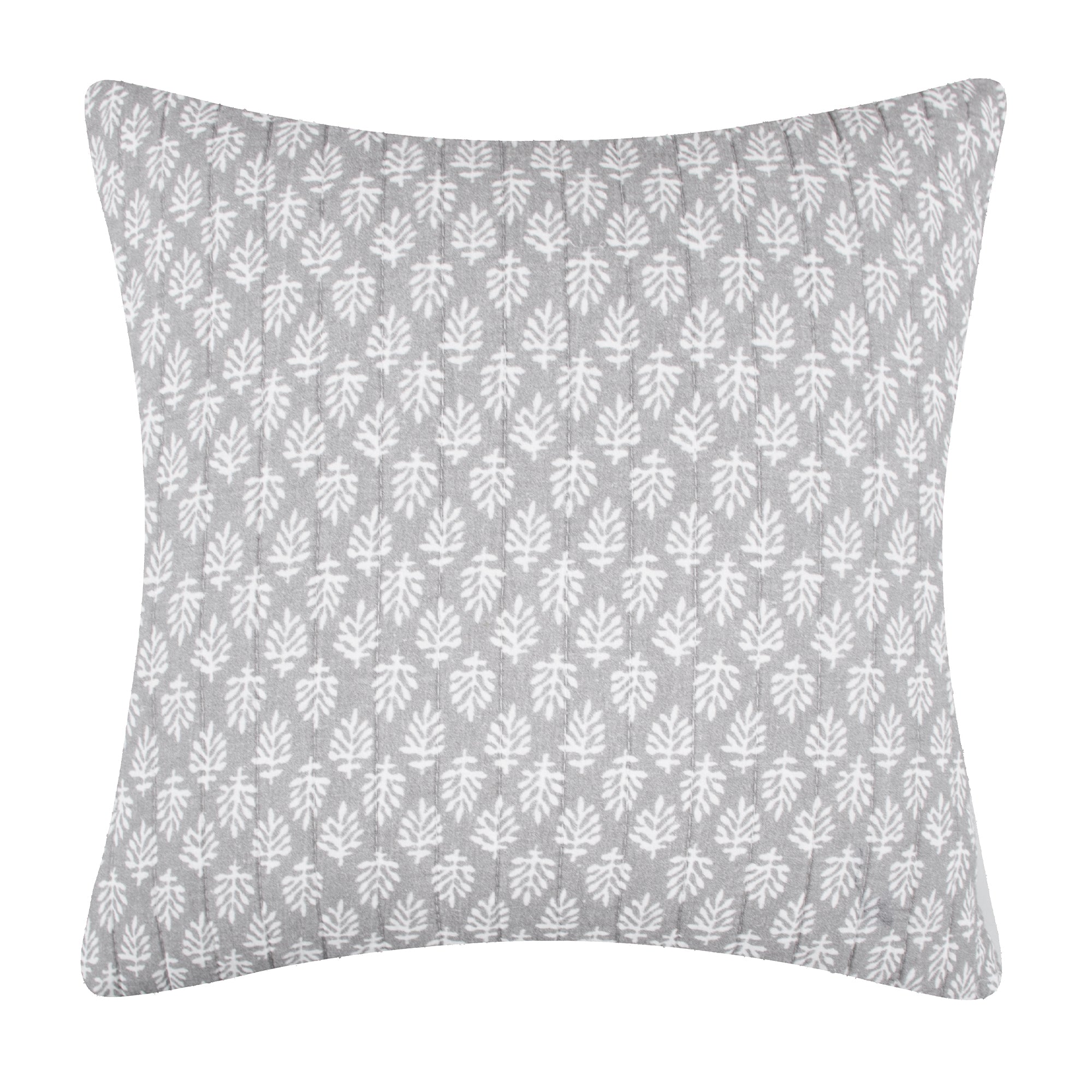 Levtex Home Aditya Grey Quilted Pillow Decorative Pillows