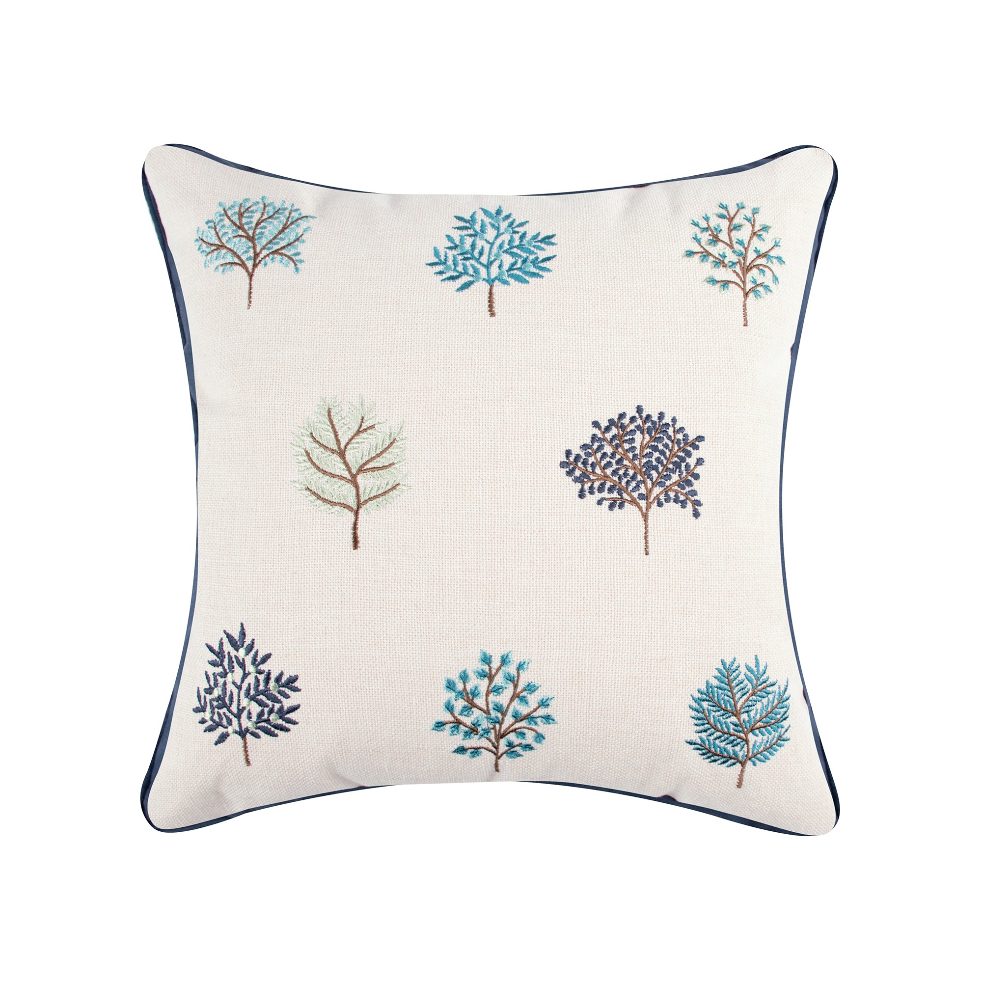 Levtex Home English Forest Embroidered Tree Pillow Decorative Pillows