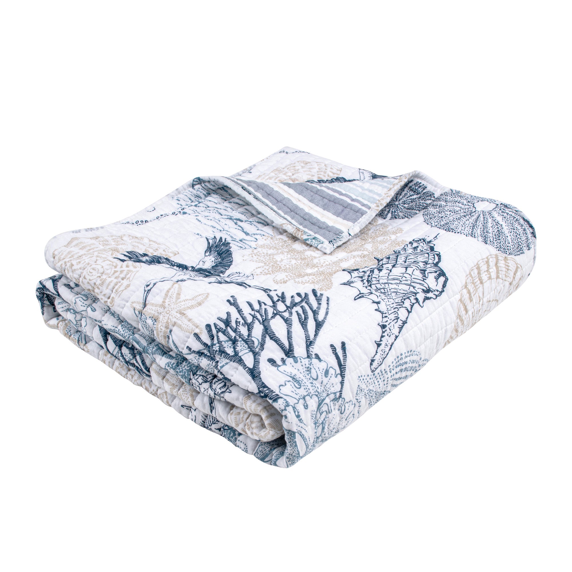 Serena Sea Quilted Throw