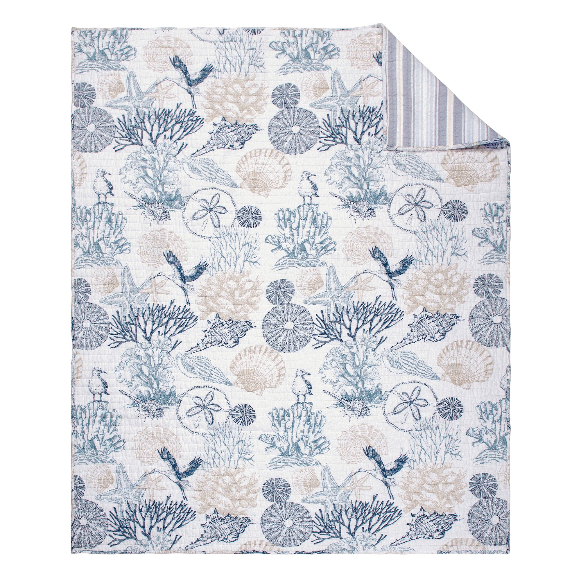 Serena Sea Quilted Throw