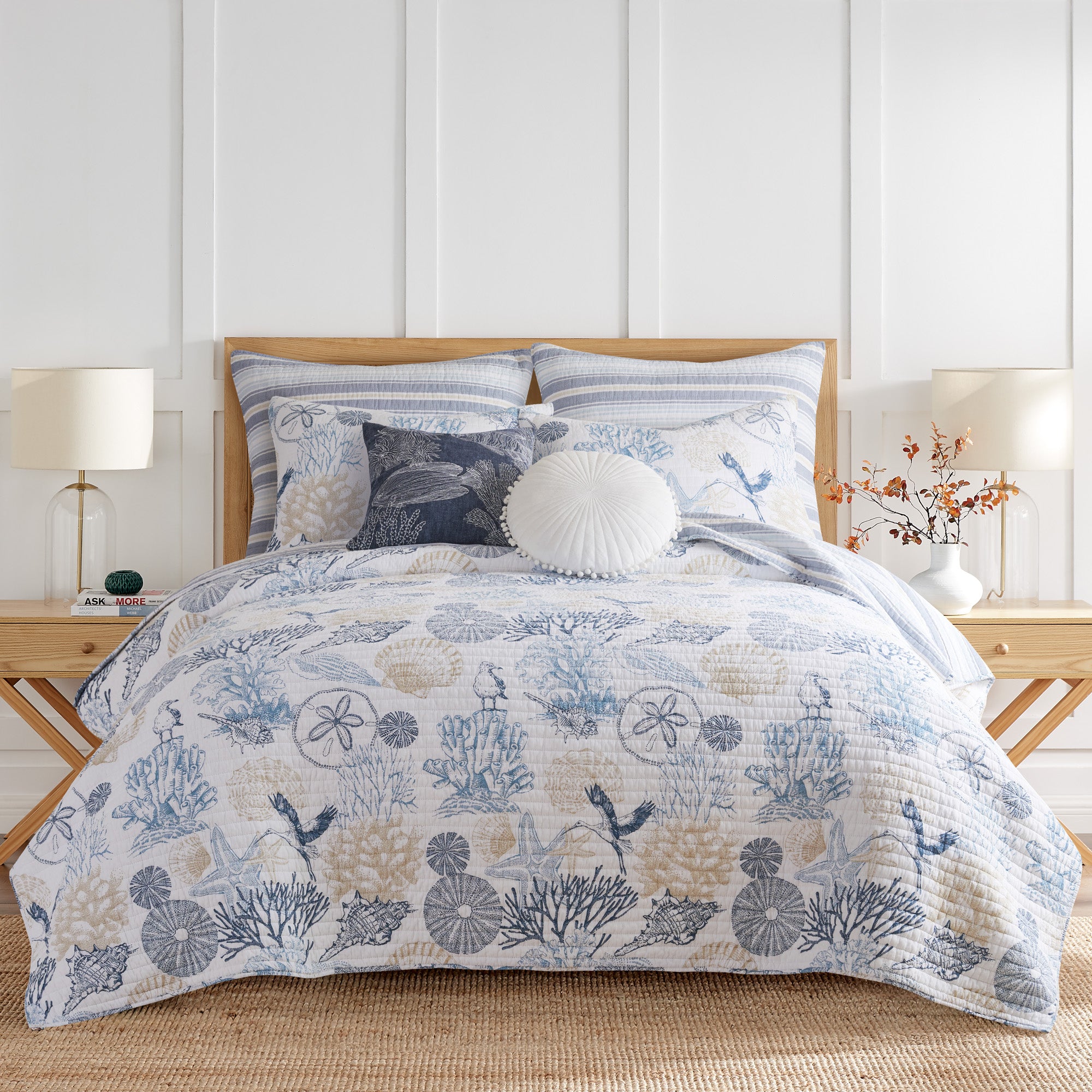 Levtex Home Serena Sea Euro Sham Set of 2 Euro Shams