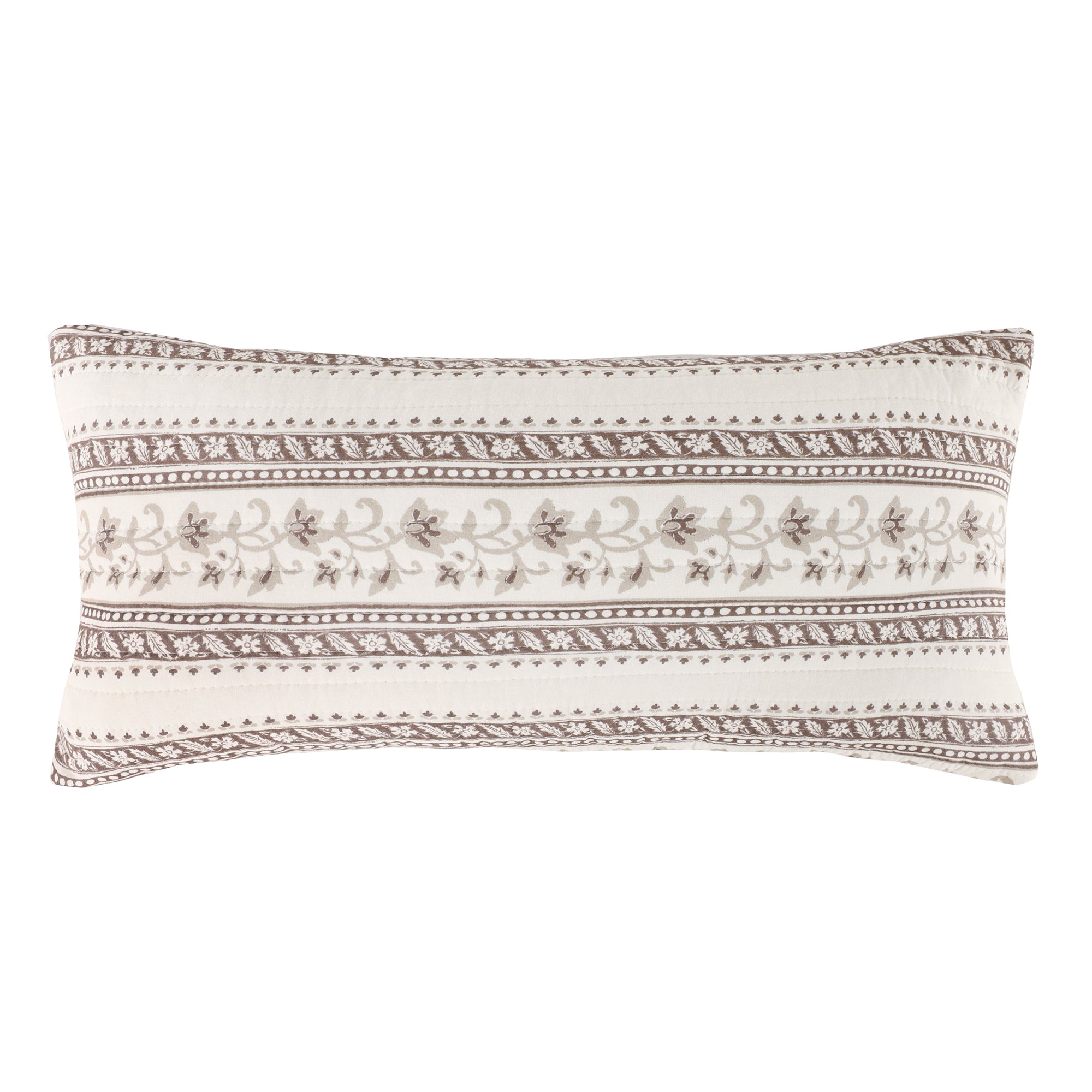 Adare Cocoa Quilted Pillow