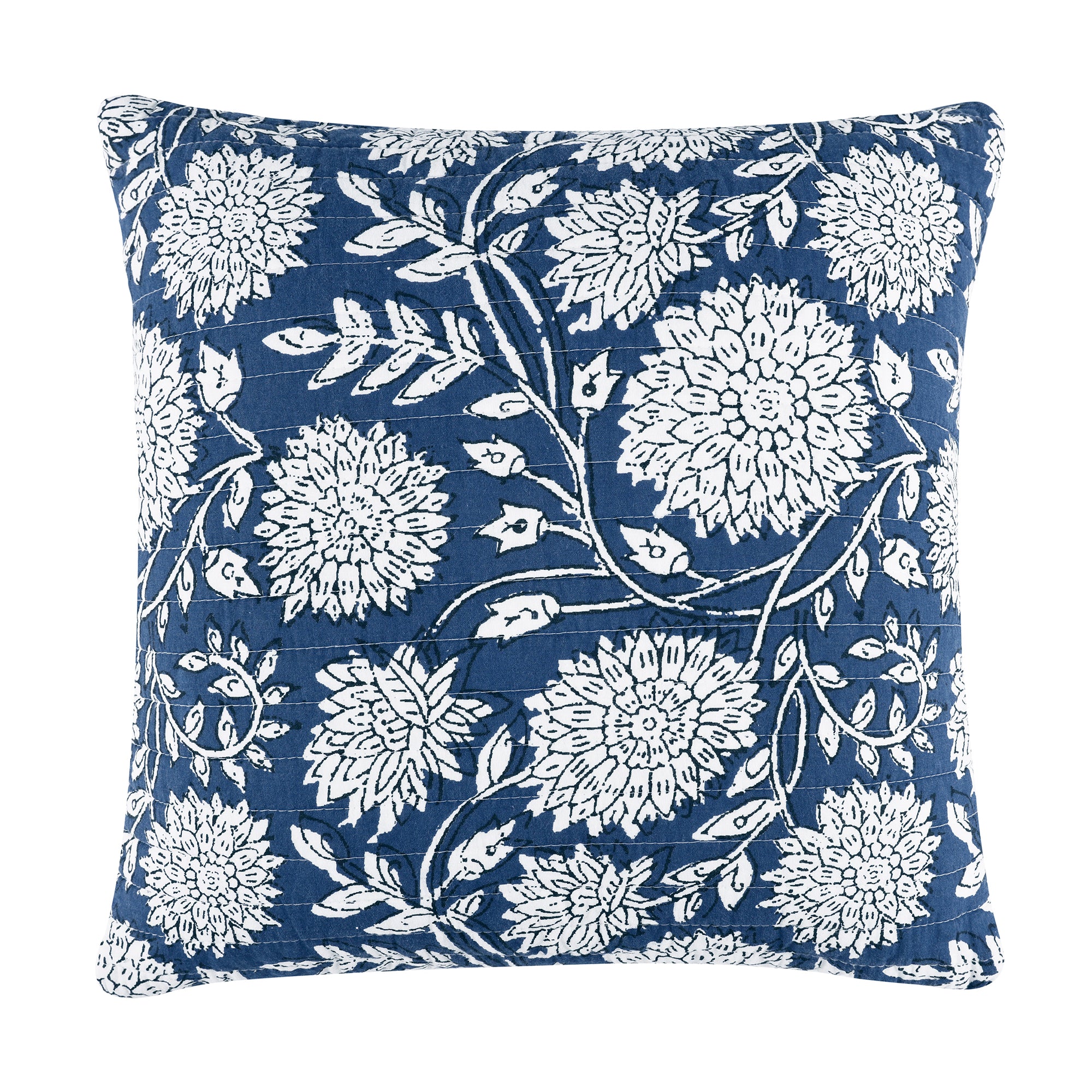 Adare Denim Quilted Pillow