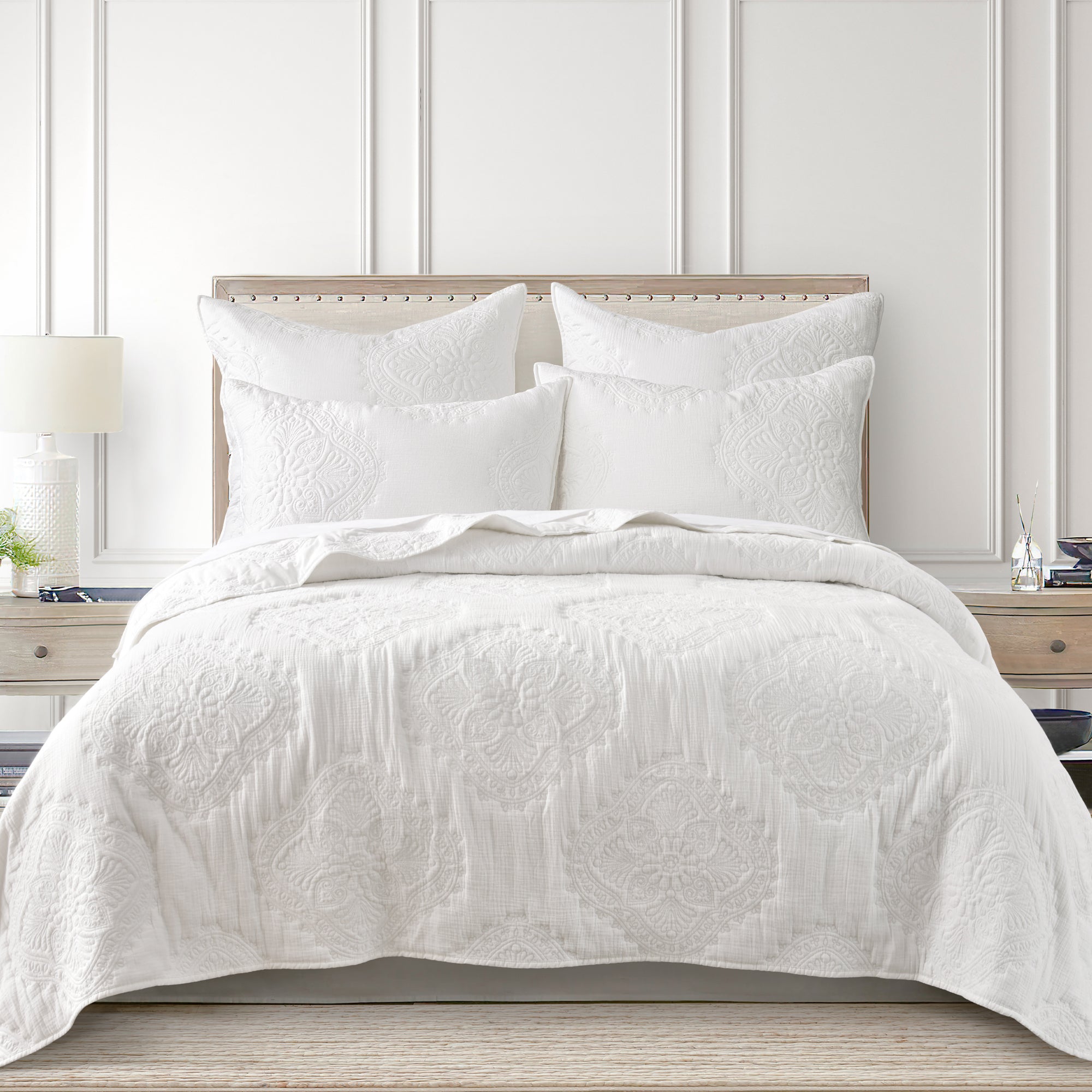 Levtex Home Muslin Stitch Euro Sham Set of 2 Euro Shams