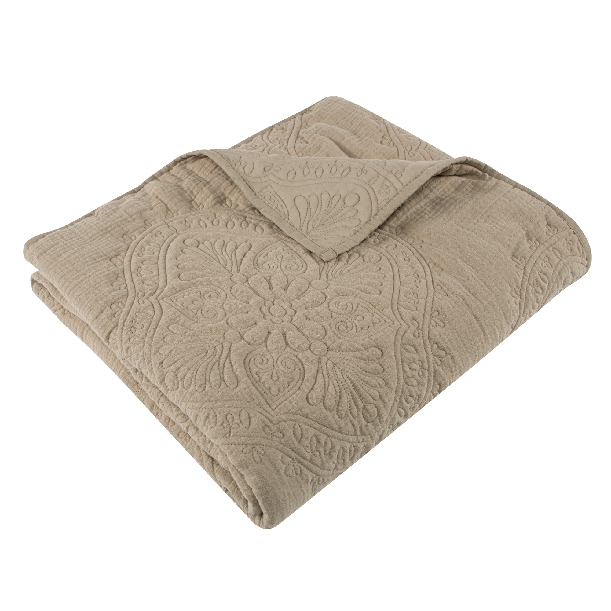 Levtex Home Muslin Stitch Quilted Throw Throws