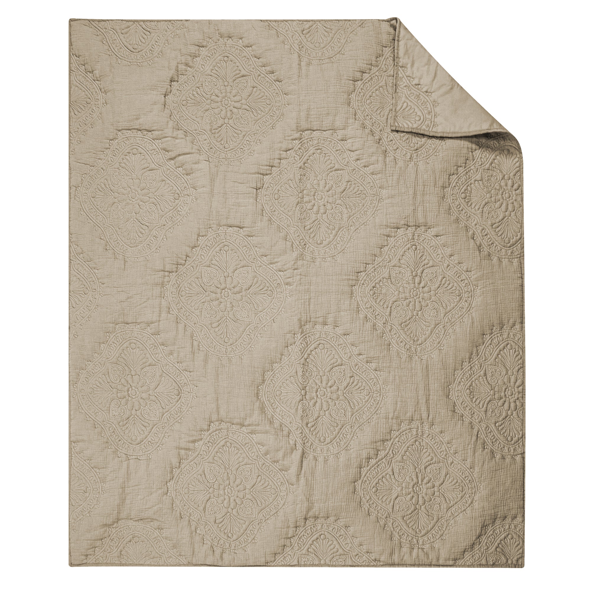 Levtex Home Muslin Stitch Quilted Throw Throws