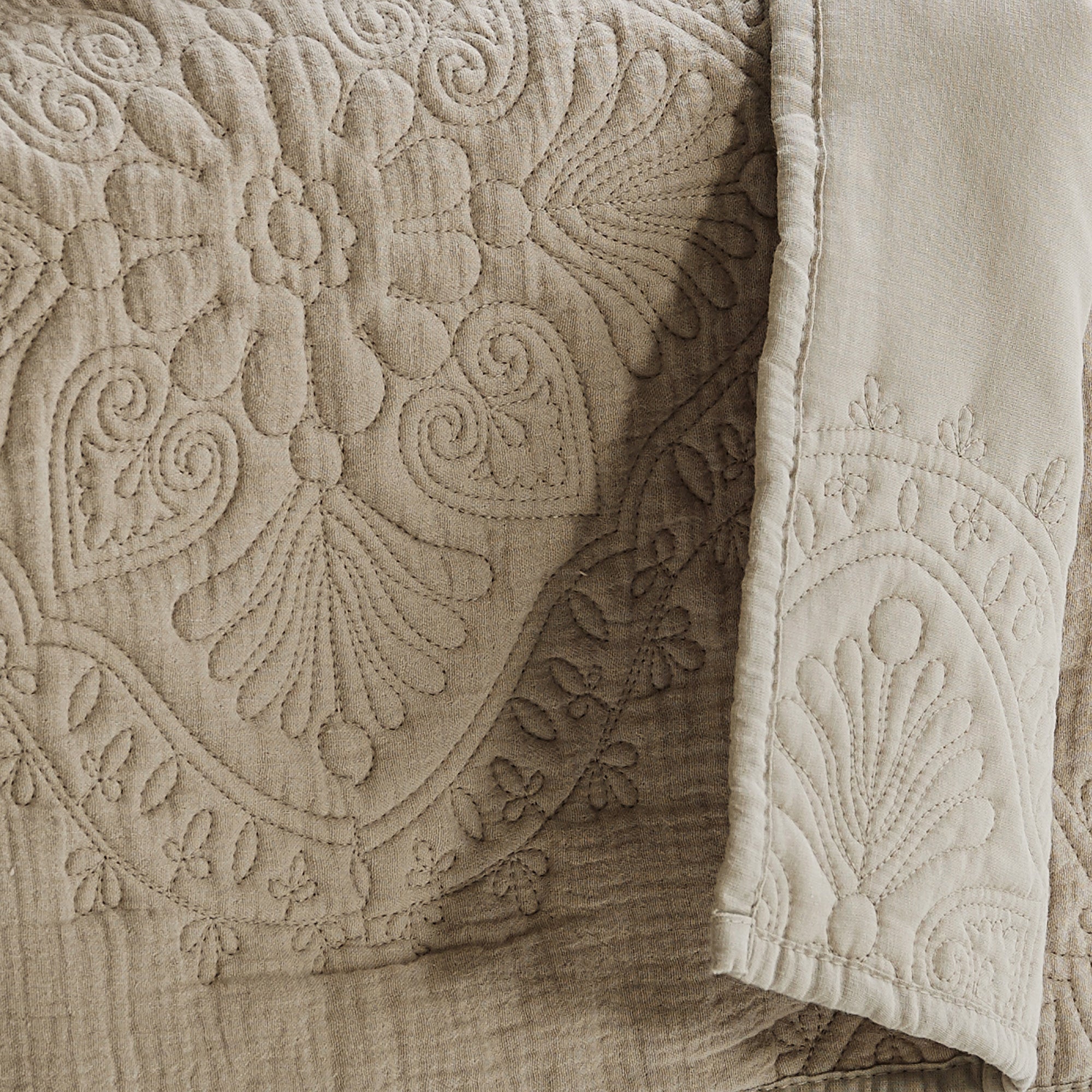 Levtex Home Muslin Stitch Quilted Throw Throws