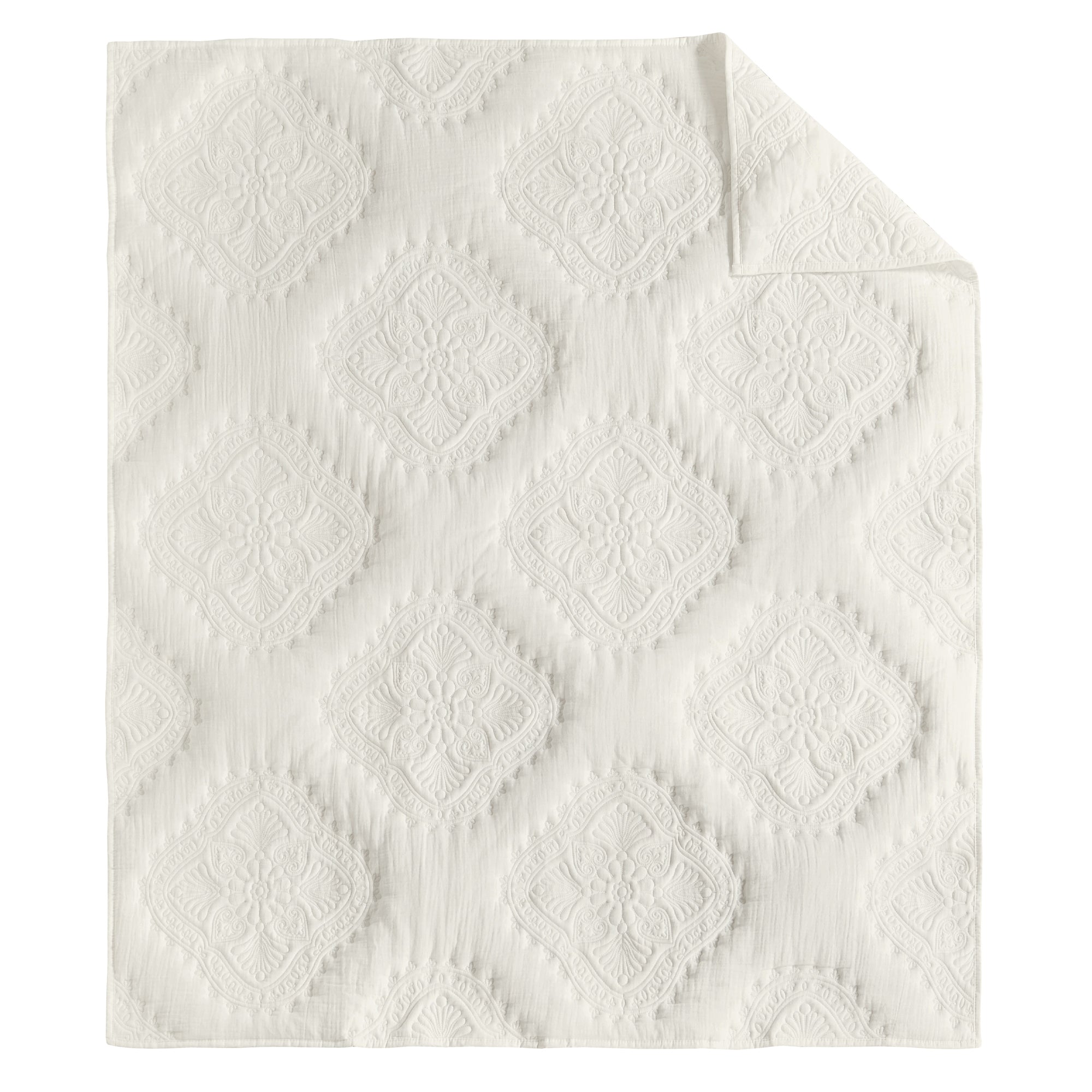 Levtex Home Muslin Stitch Quilted Throw Throws