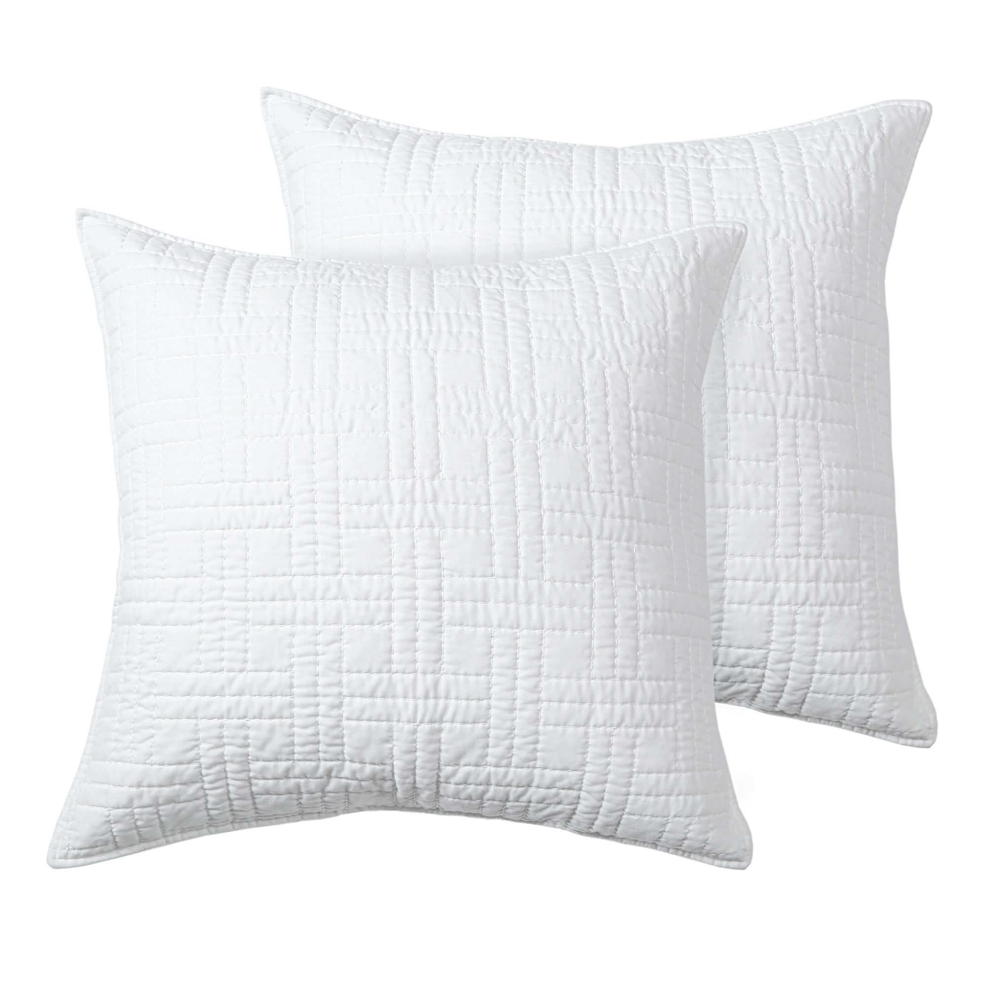 Levtex Home Melange Stitch Euro Sham Set of 2 Euro Shams