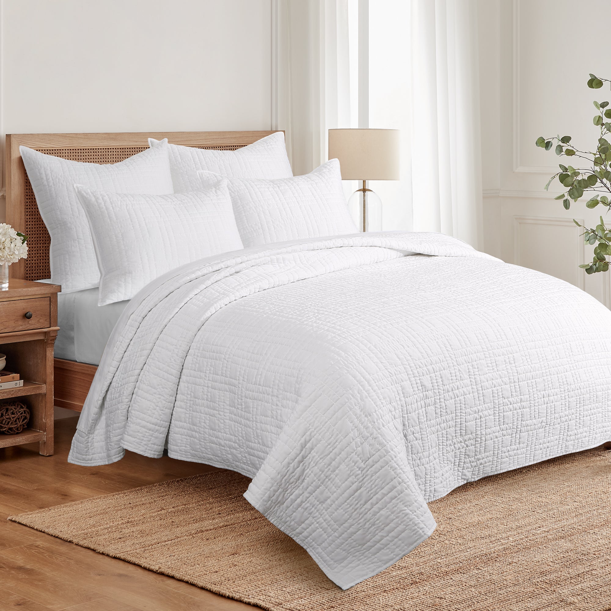 Levtex Home Melange Stitch Euro Sham Set of 2 Euro Shams
