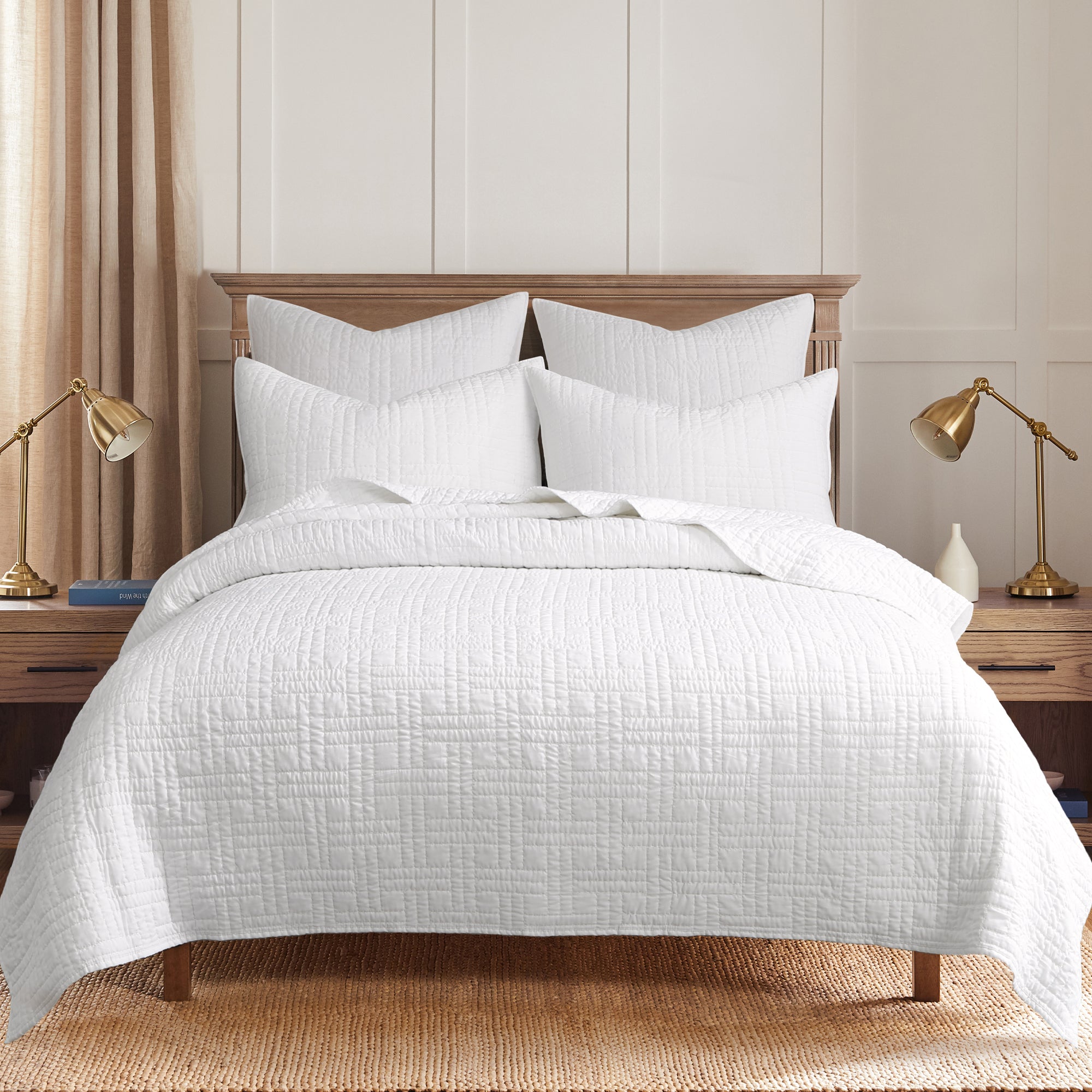 Levtex Home Melange Stitch Euro Sham Set of 2 Euro Shams