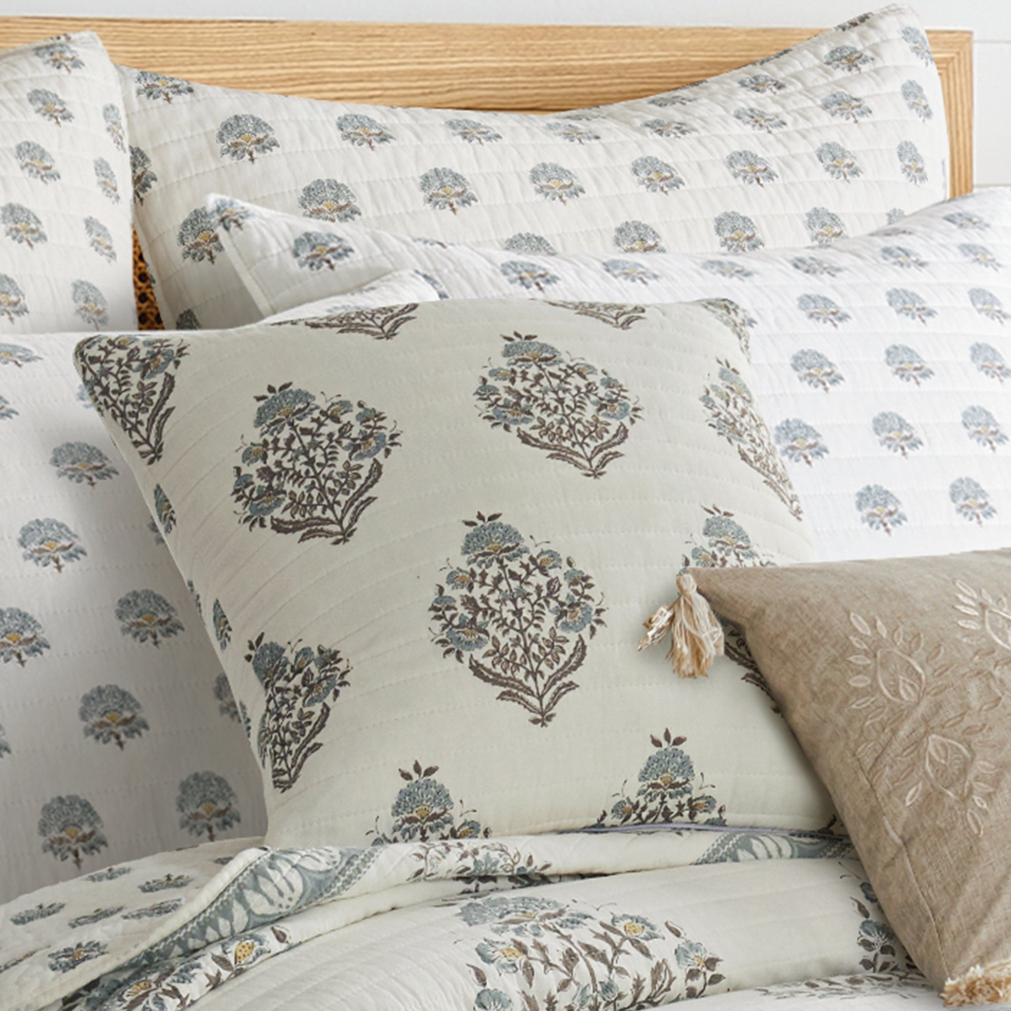 Levtex Home Kamira Spa Quilted Reversible Pillow Decorative Pillows
