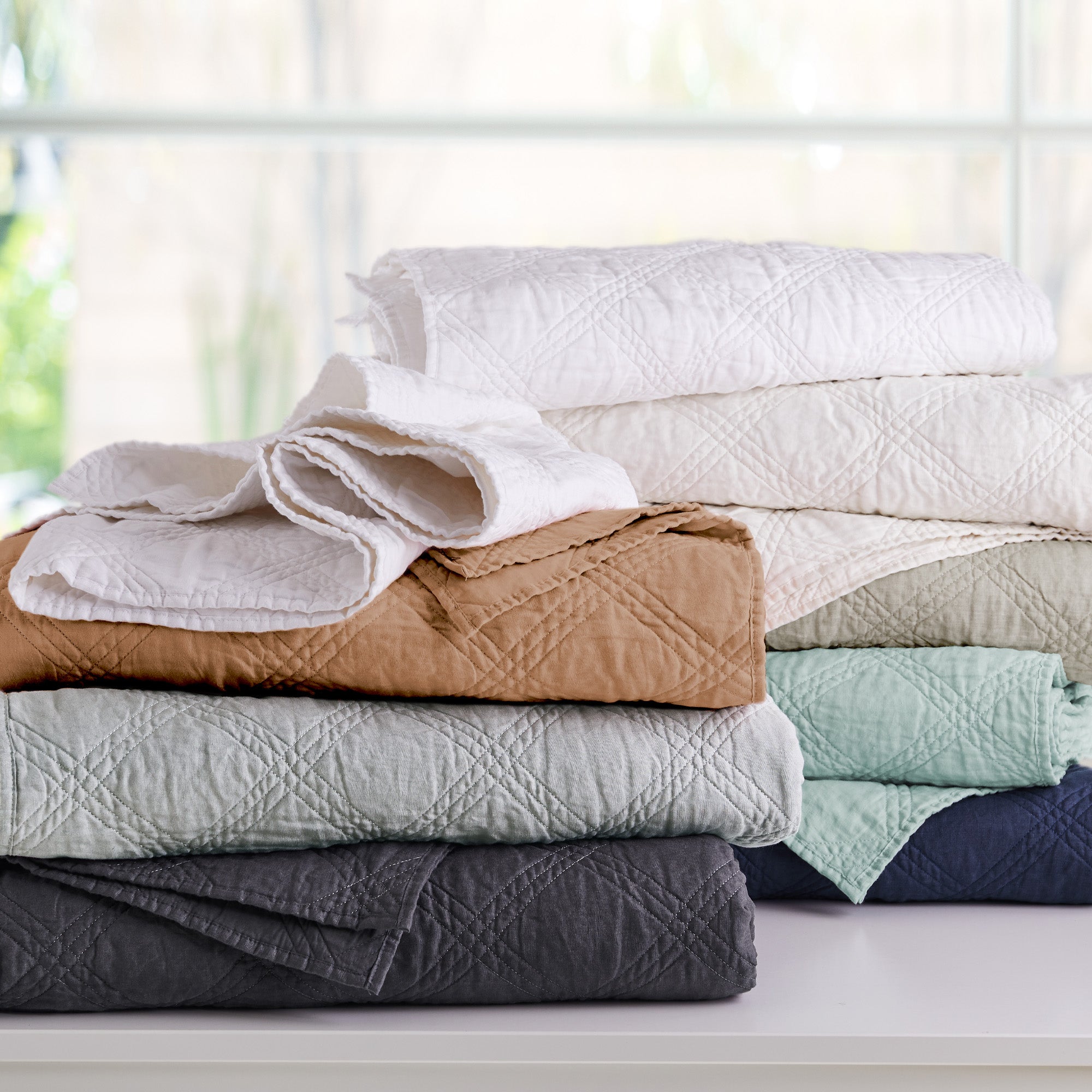 Levtex Home Washed Linen Quilt Quilts