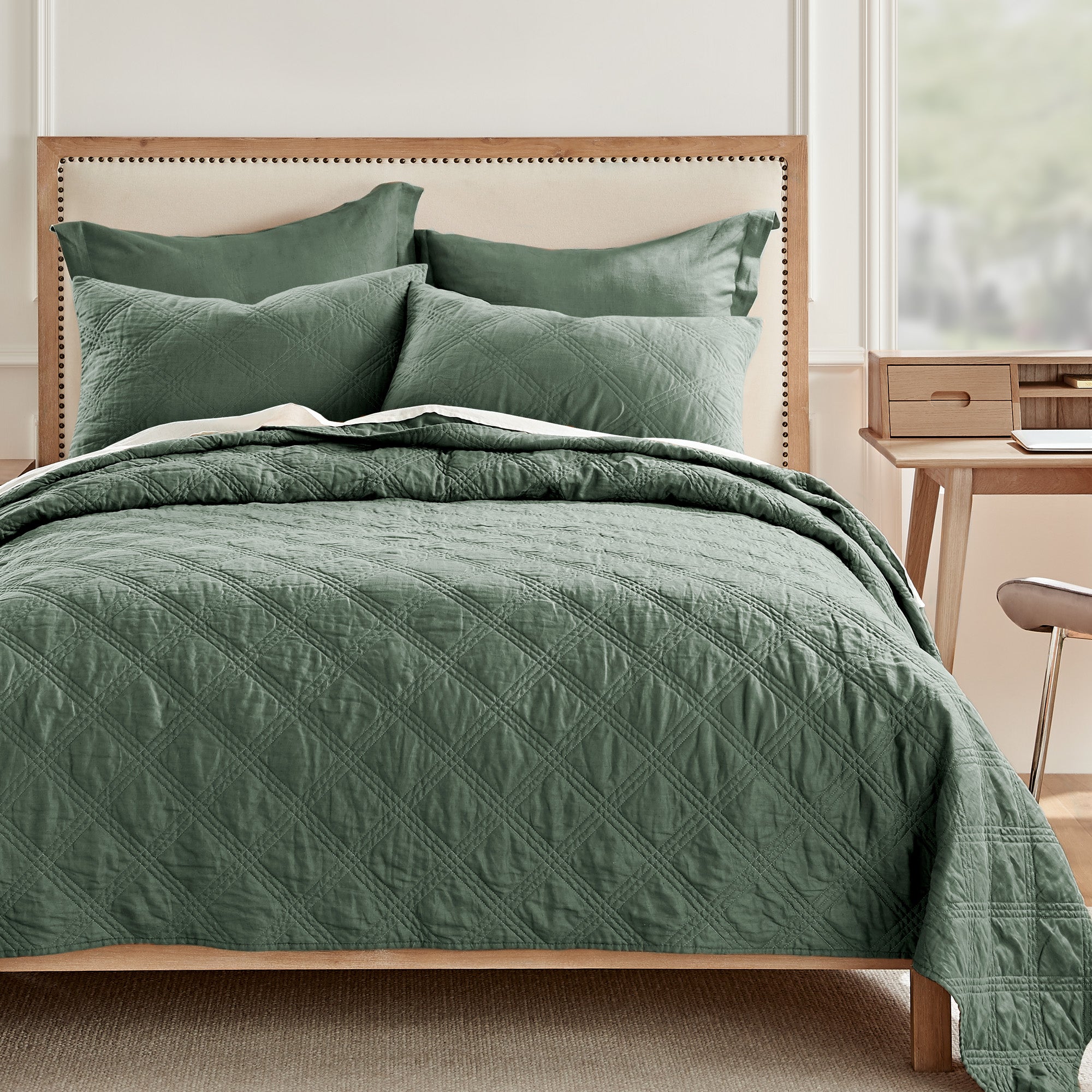 Levtex Home Washed Linen Quilt Quilts