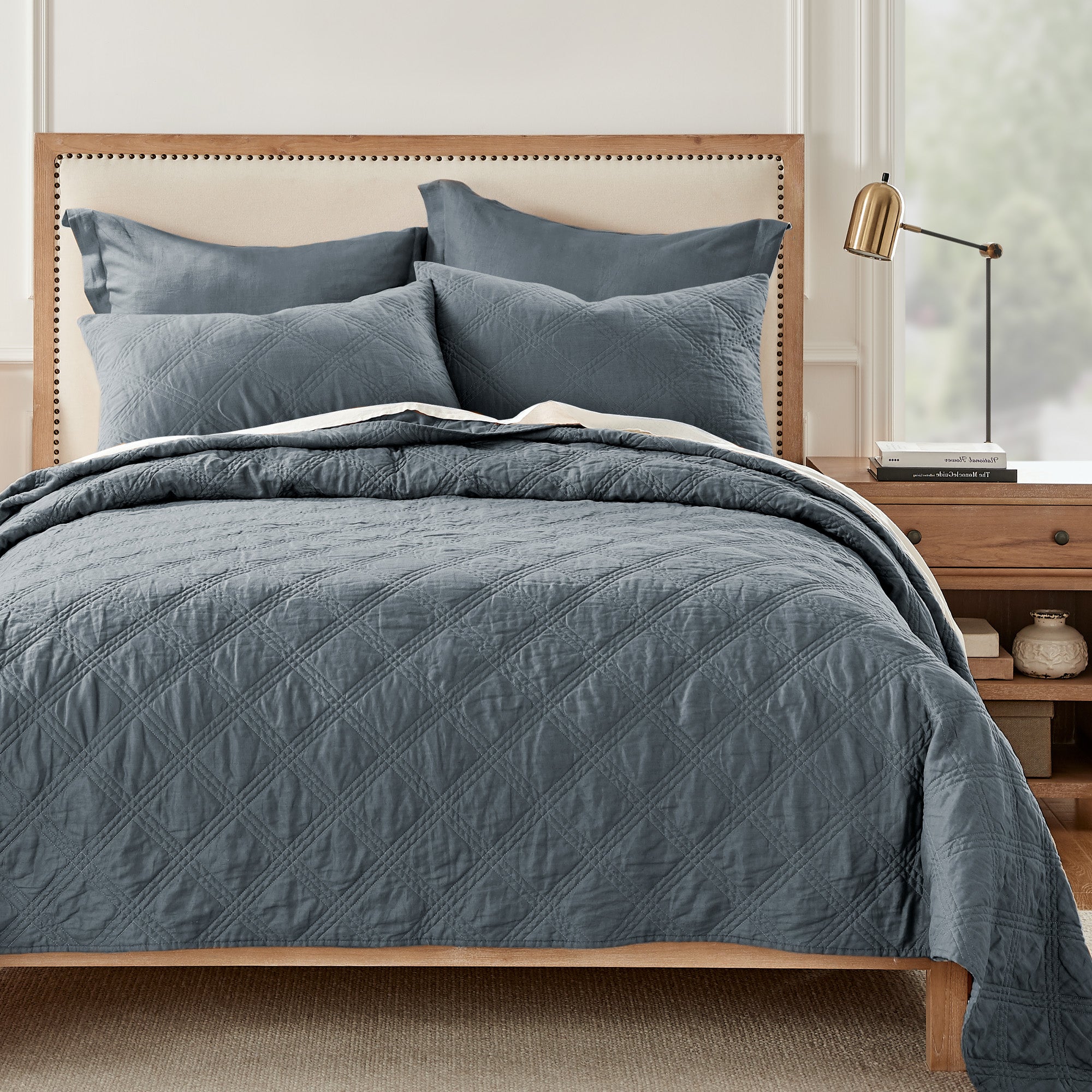 Levtex Home Washed Linen Quilt Quilts