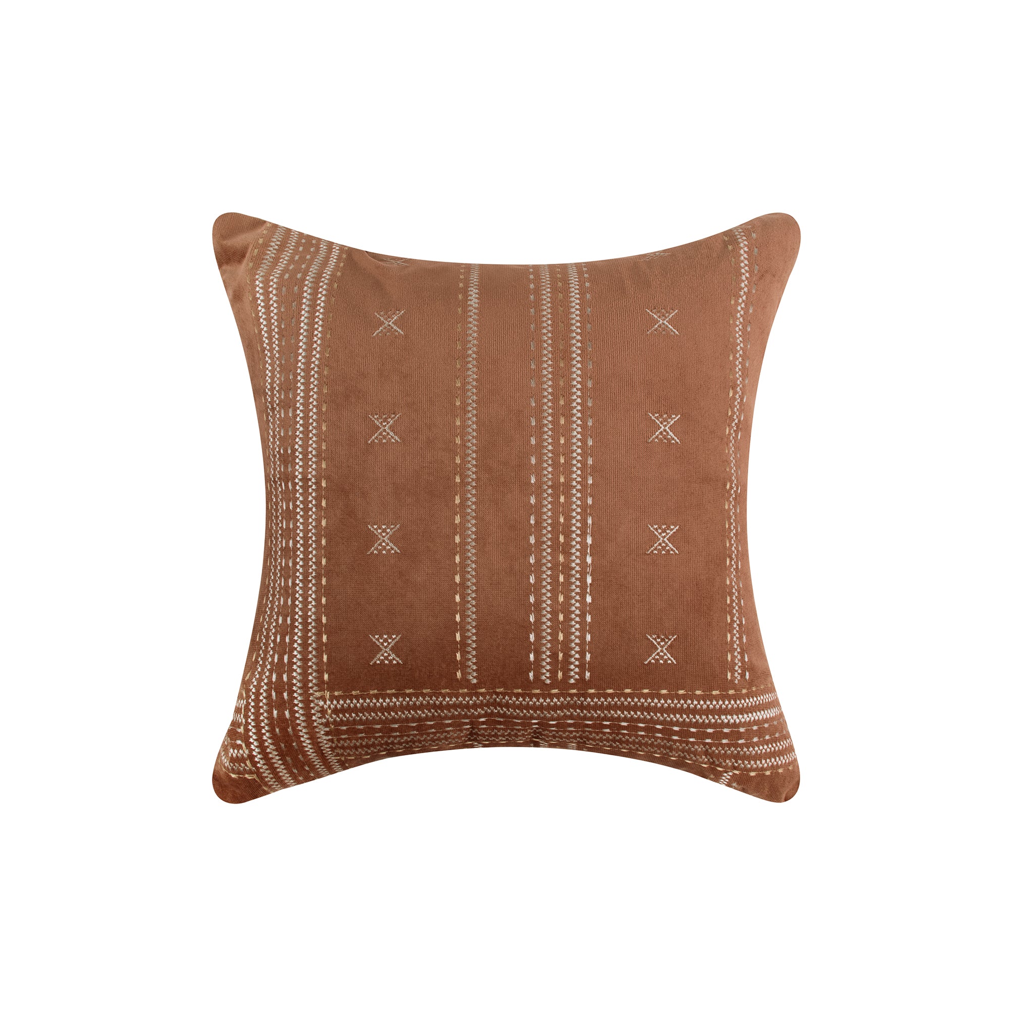 Levtex Home Corrales Rust Embroidered Pillow Decorative Pillows