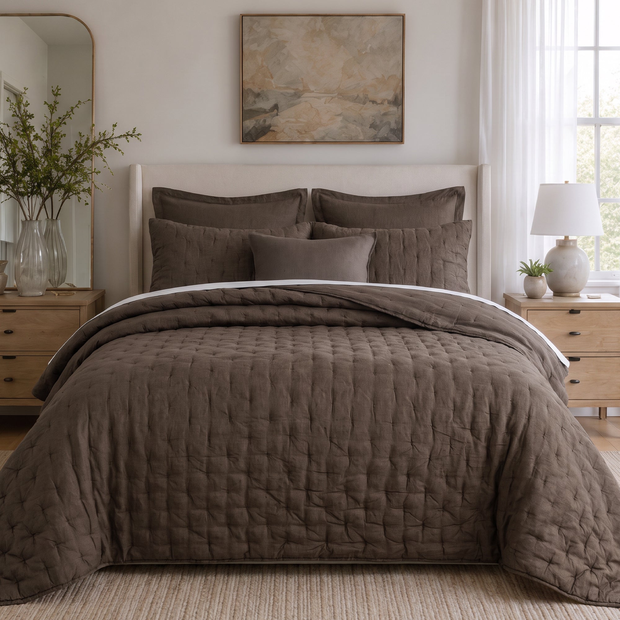 French Flax Signature Linen Quilt